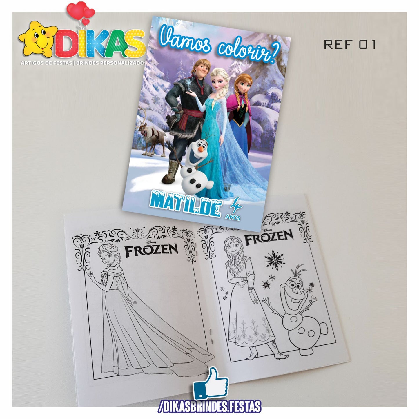 LIVRINHO PARA COLORIR - FROZEN