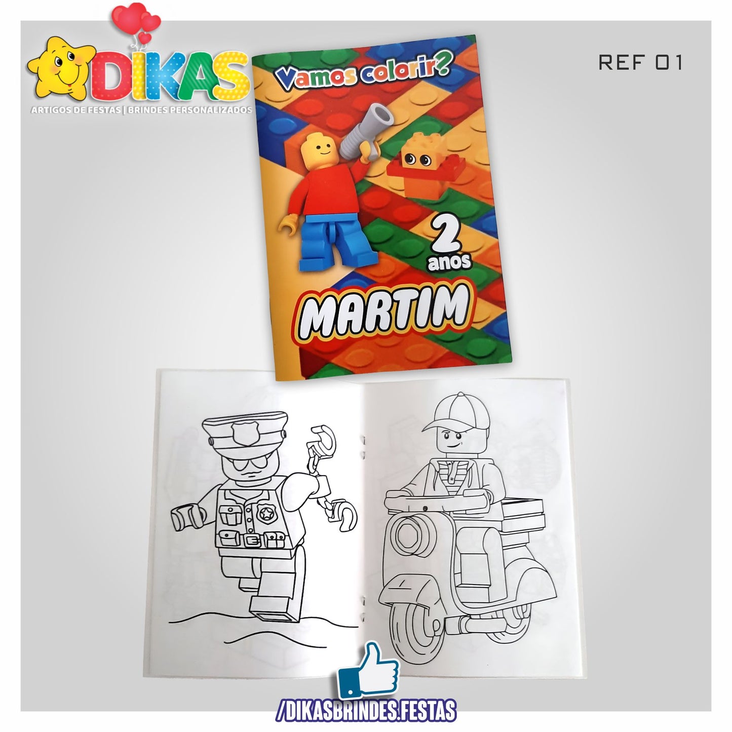 LIVRINHO PARA COLORIR - LEGO