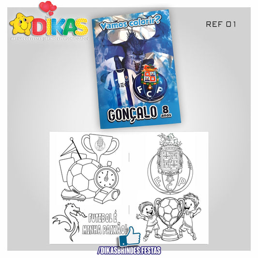 LIVRINHO PARA COLORIR - FUTEBOL PORTO