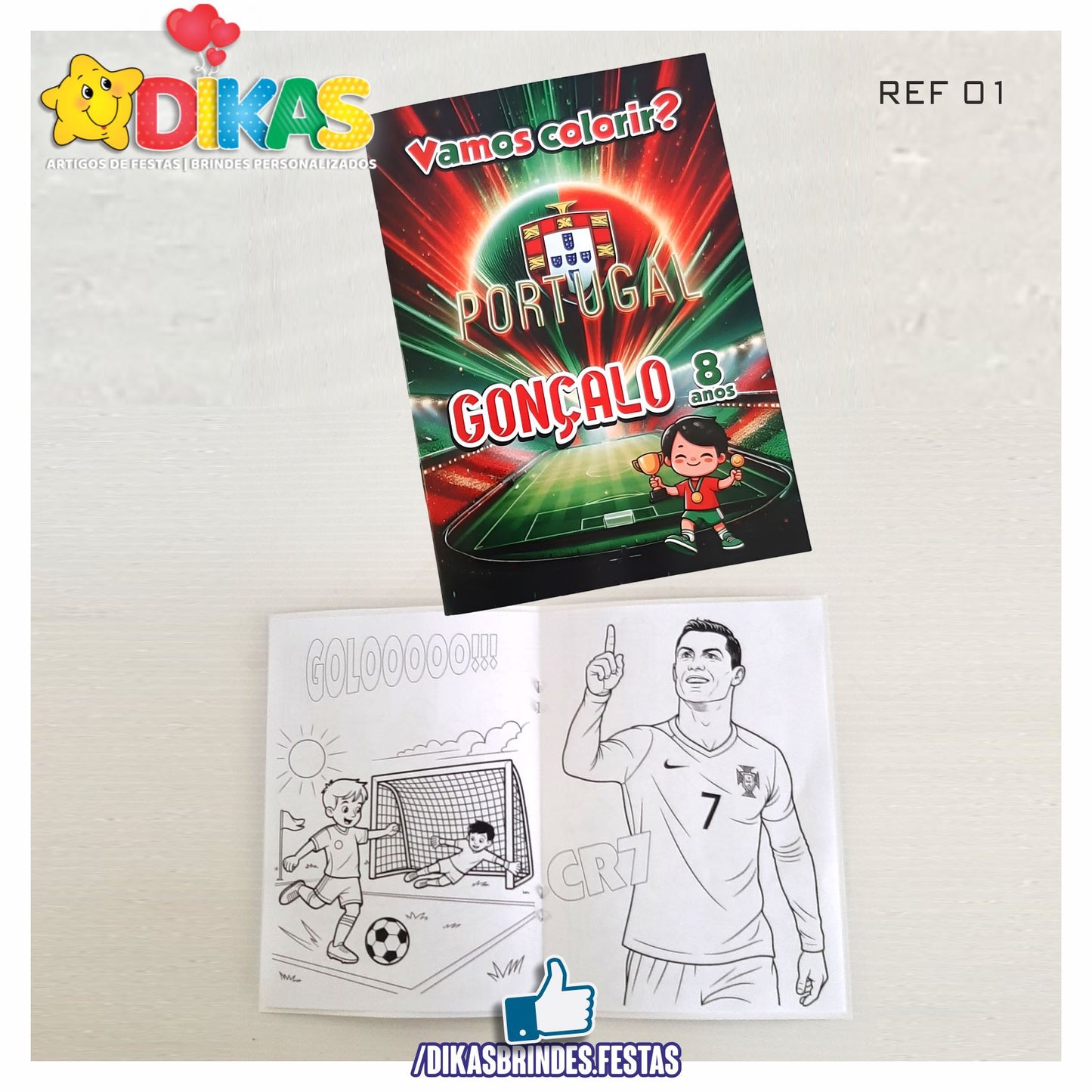 LIVRINHO PARA COLORIR - FUTEBOL PORTUGAL