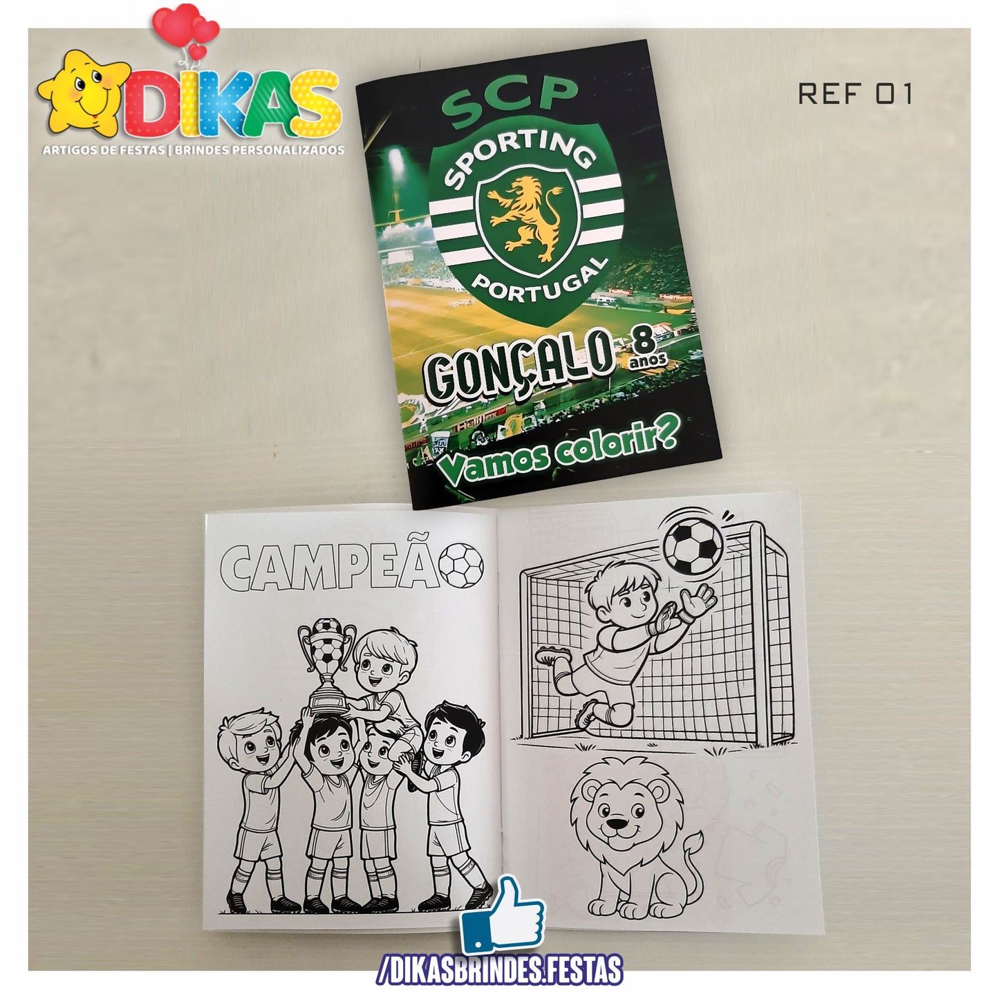 LIVRINHO PARA COLORIR - FUTEBOL SPORTING