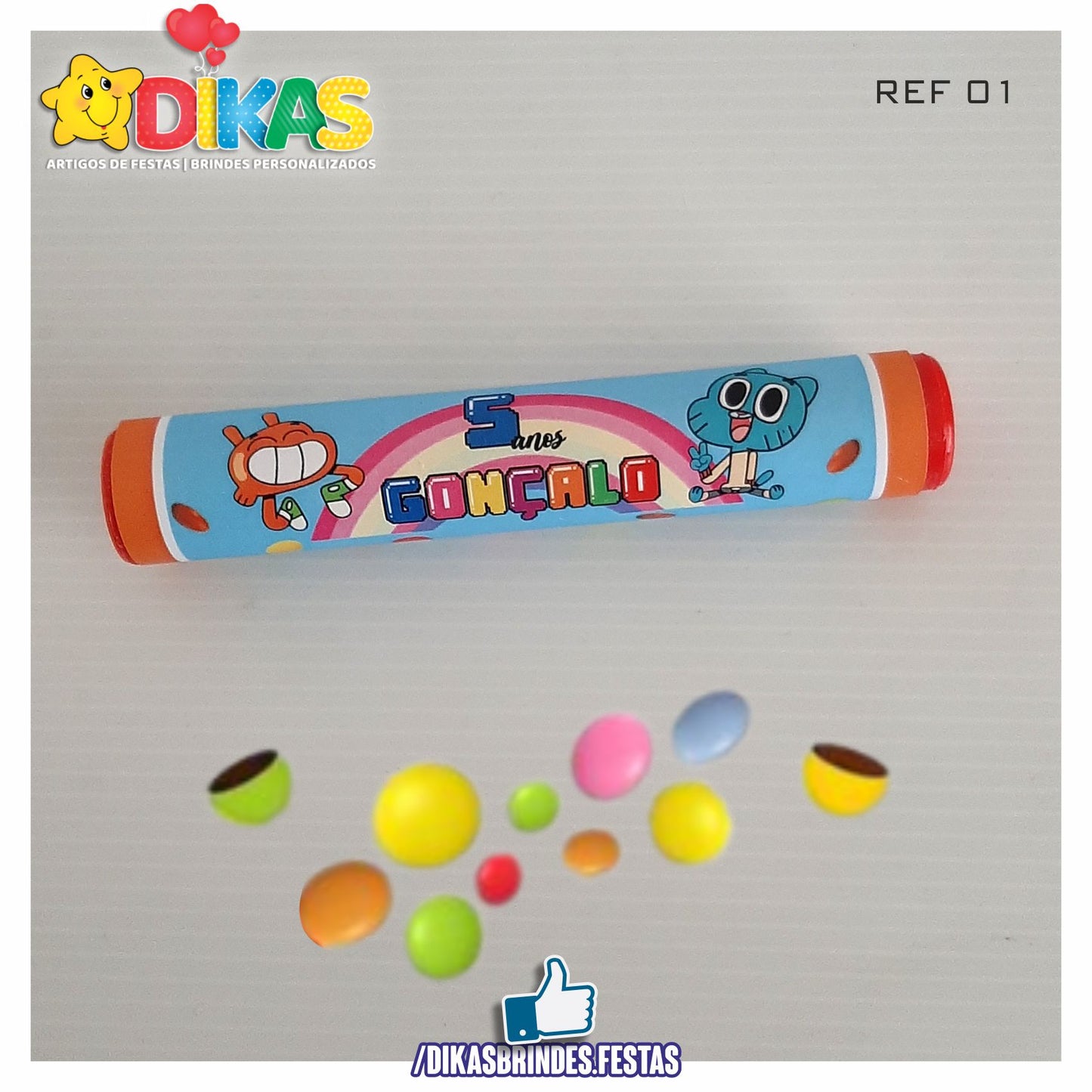 PINTAROLAS TEMÁTICA PERSONALIZADA - GUMBALL