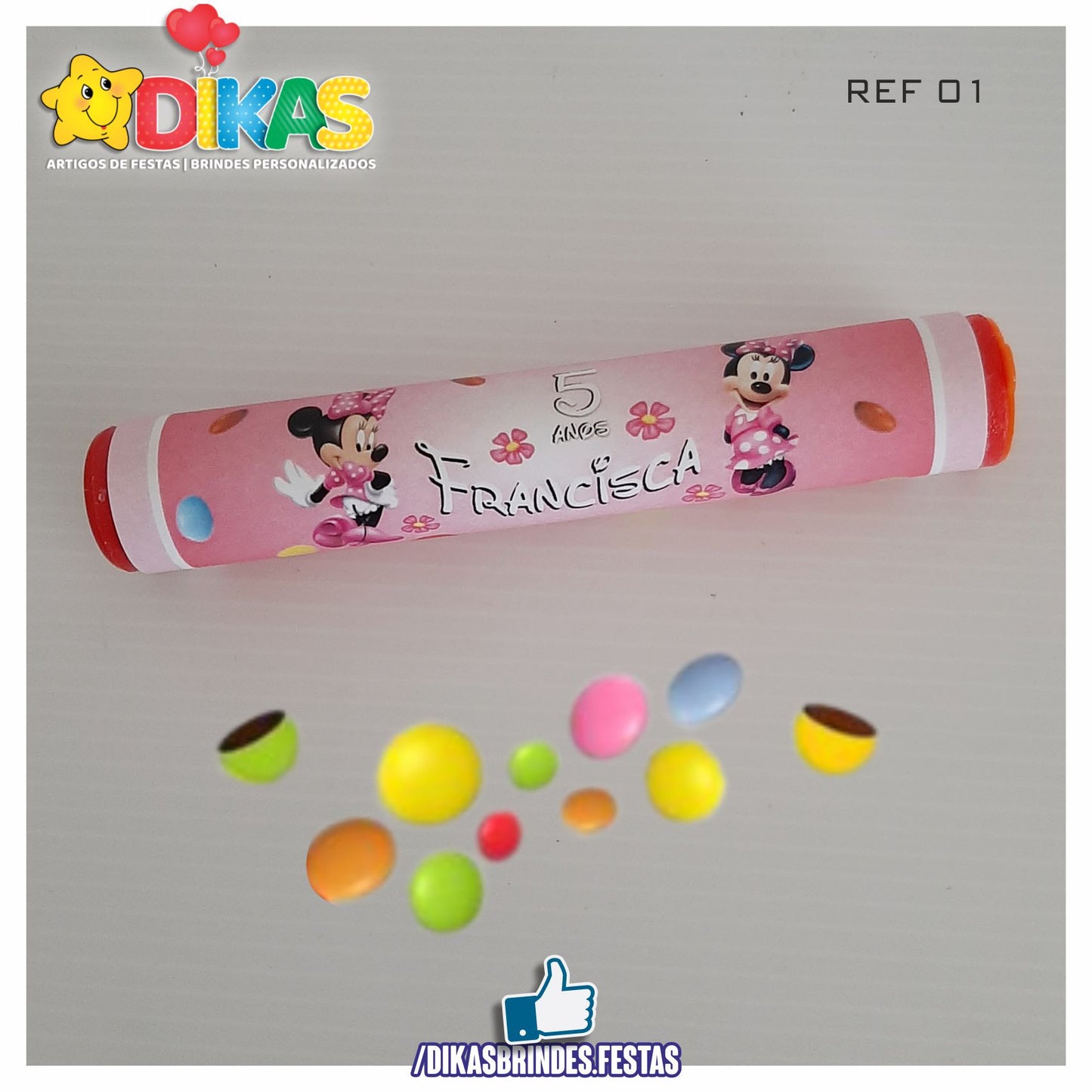 PINTAROLAS TEMÁTICA PERSONALIZADA - MINNIE ROSA