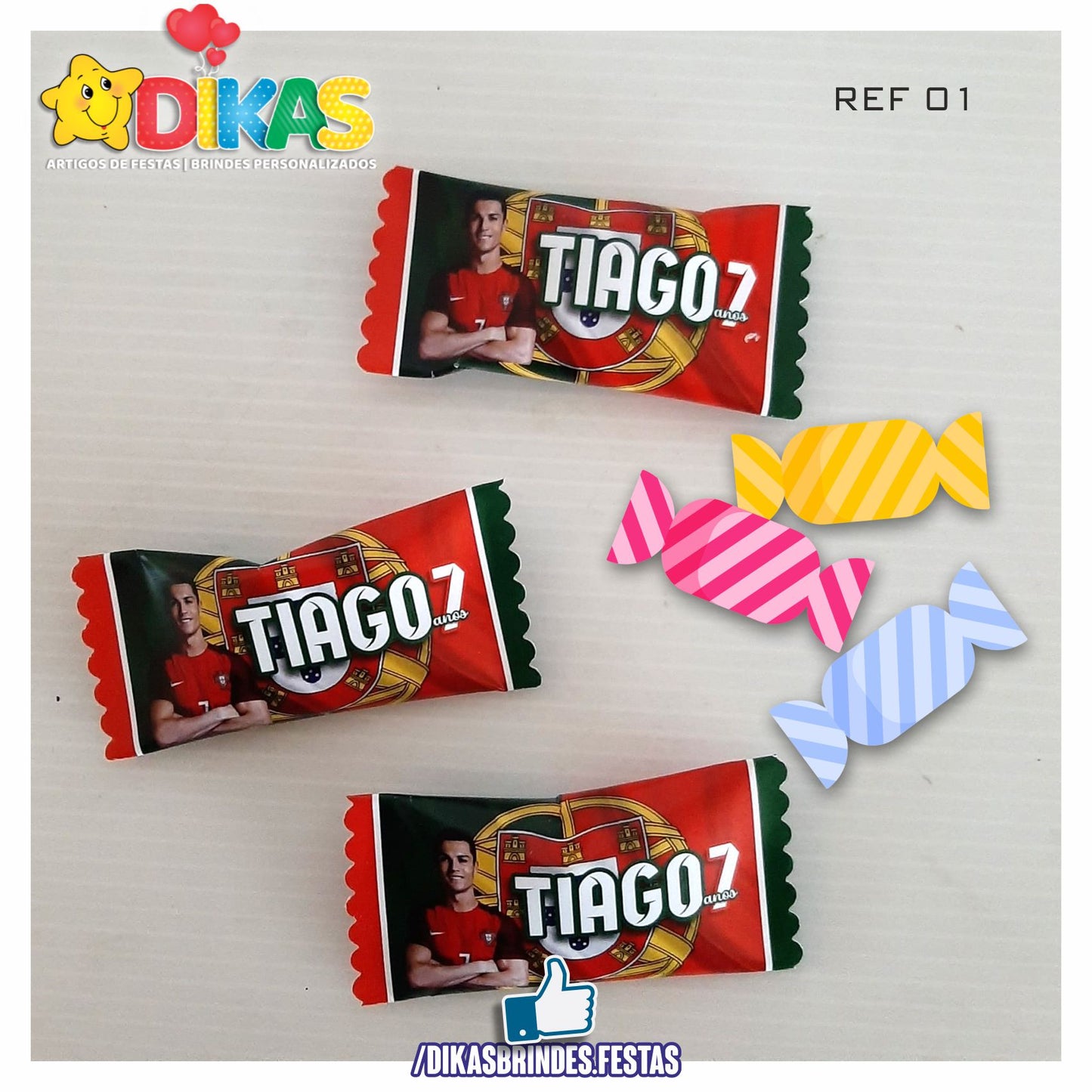 REBUÇADOS PERSONALIZADOS - FUTEBOL PORTUGAL