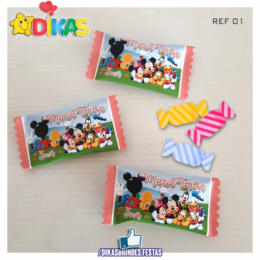 REBUÇADOS PERSONALIZADOS - MICKEY E OS AMIGOS