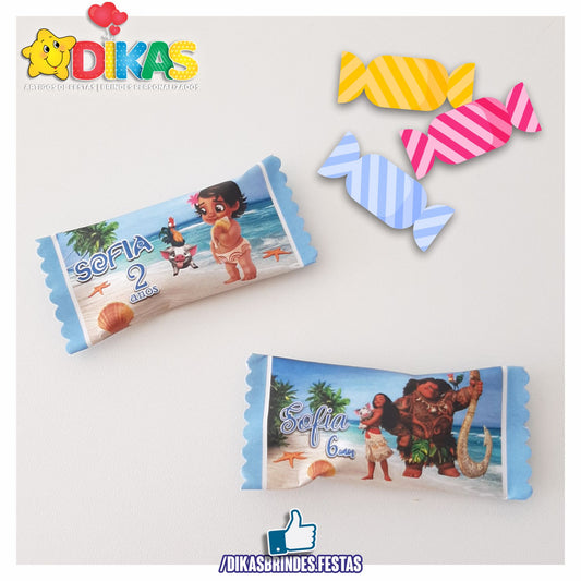 REBUÇADOS PERSONALIZADOS - VAIANA