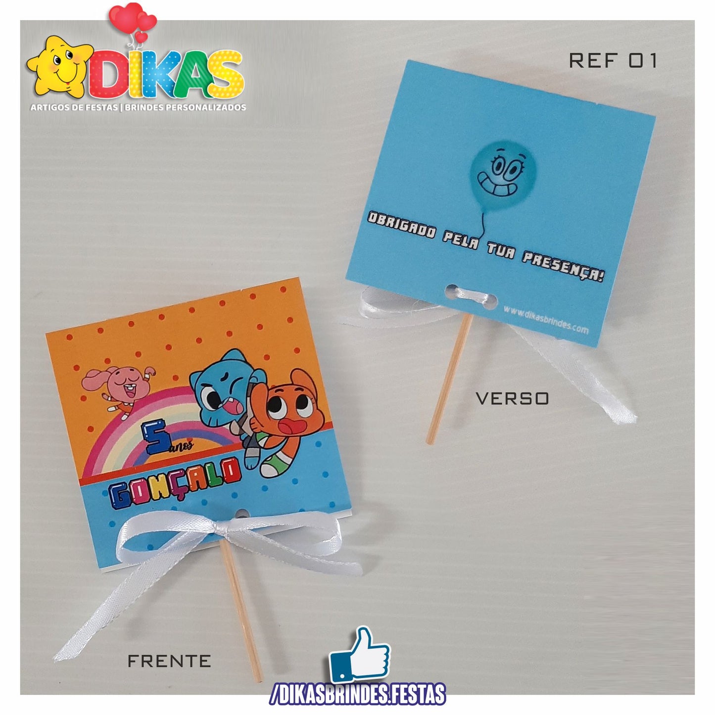 CHUPA PERSONALIZADO - GUMBALL