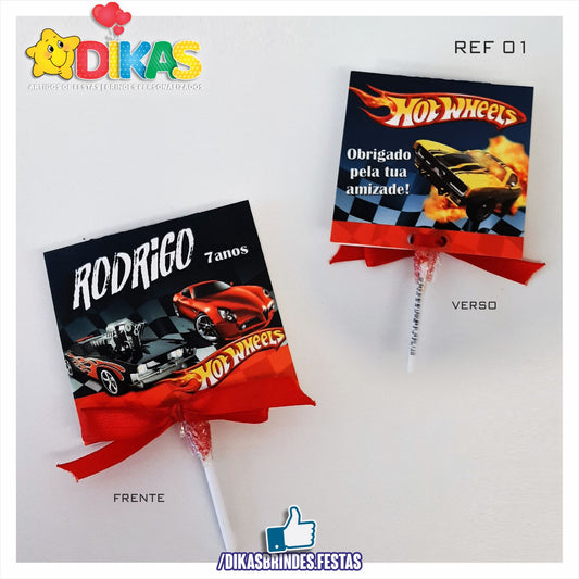 CHUPA PERSONALIZADO - HOTWHEELS