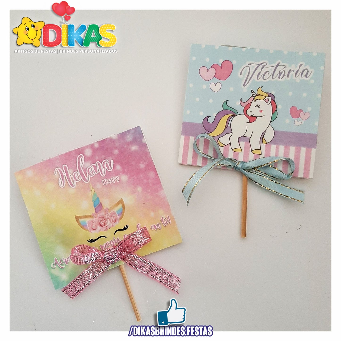 CHUPA PERSONALIZADO - UNICÓRNIO