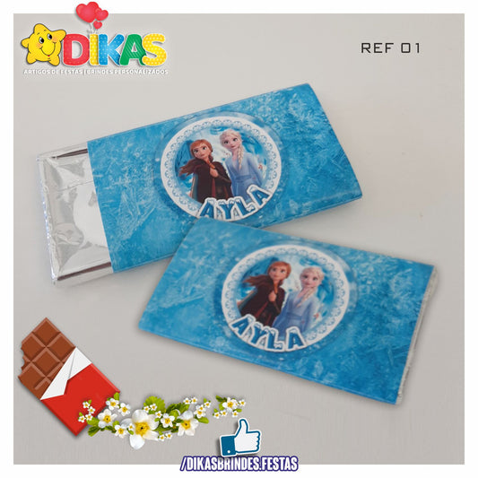 TABLET CHOCOLATE 20G PERSONALIZADO - FROZEN