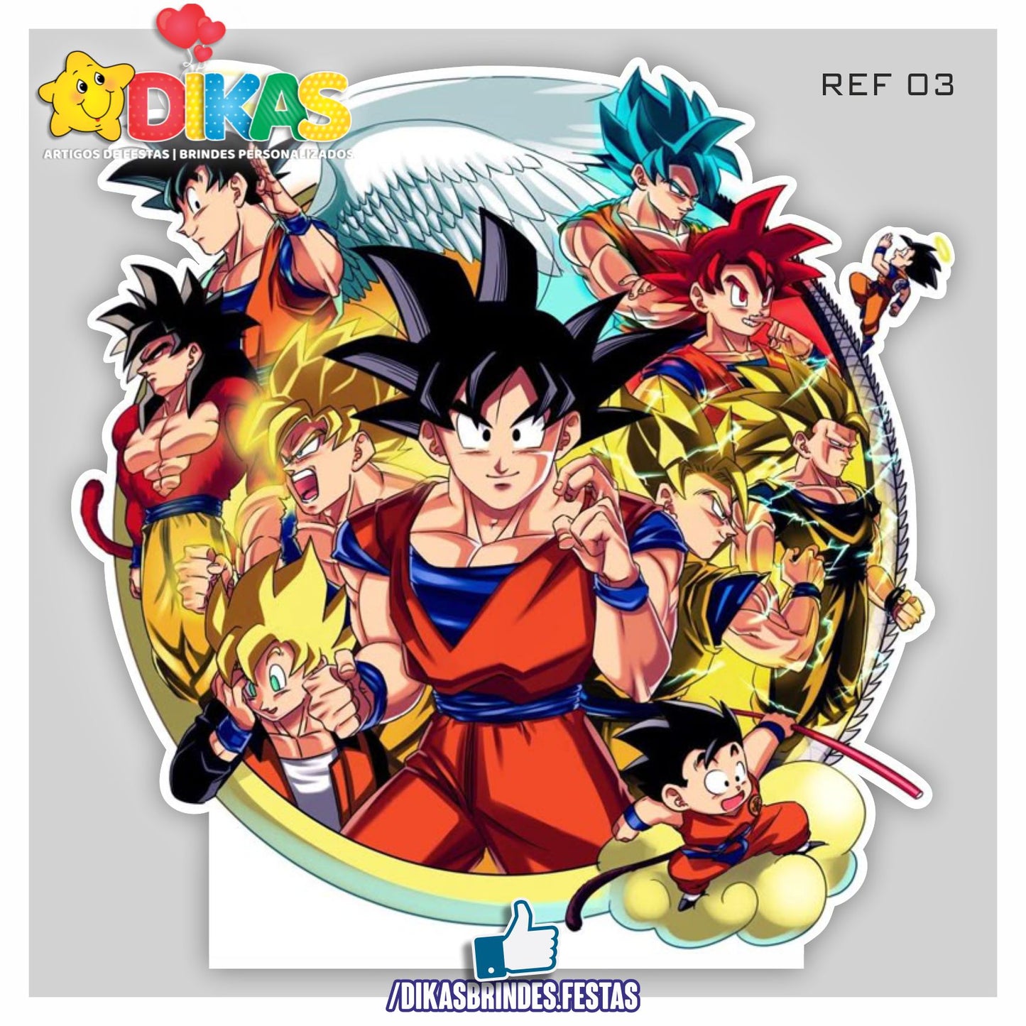 CENÁRIO PARA MESA - DRAGON BALL