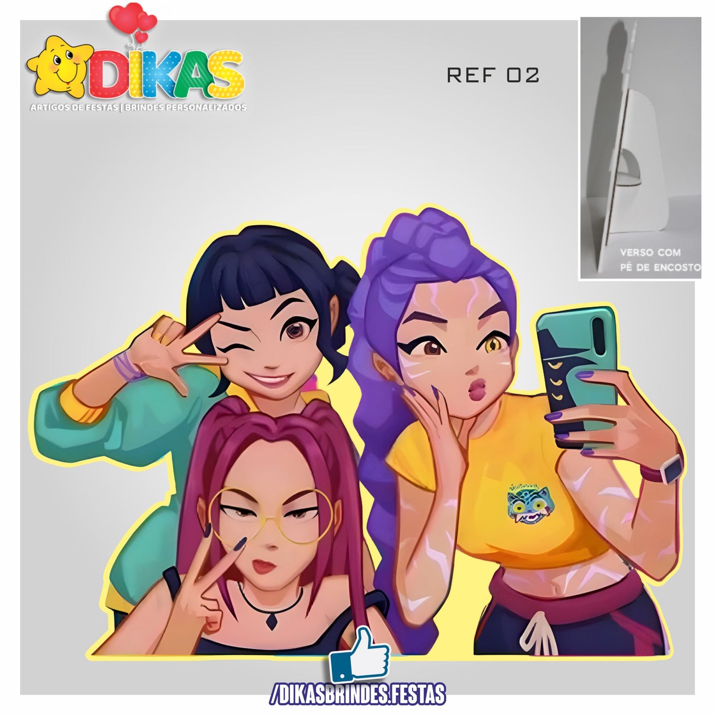 CENÁRIO PARA MESA - Guerreiras do K-POP