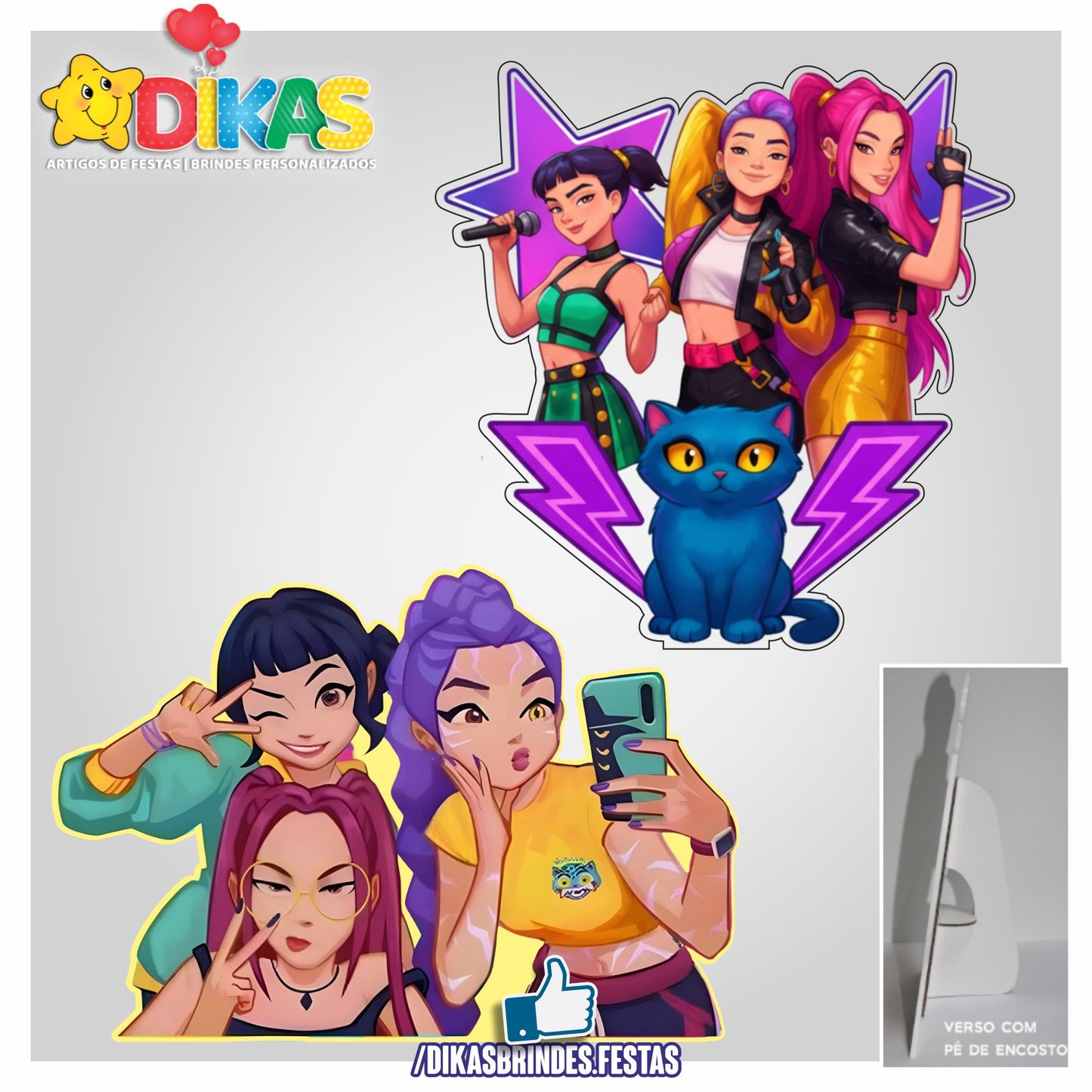 CENÁRIO PARA MESA - Guerreiras do K-POP