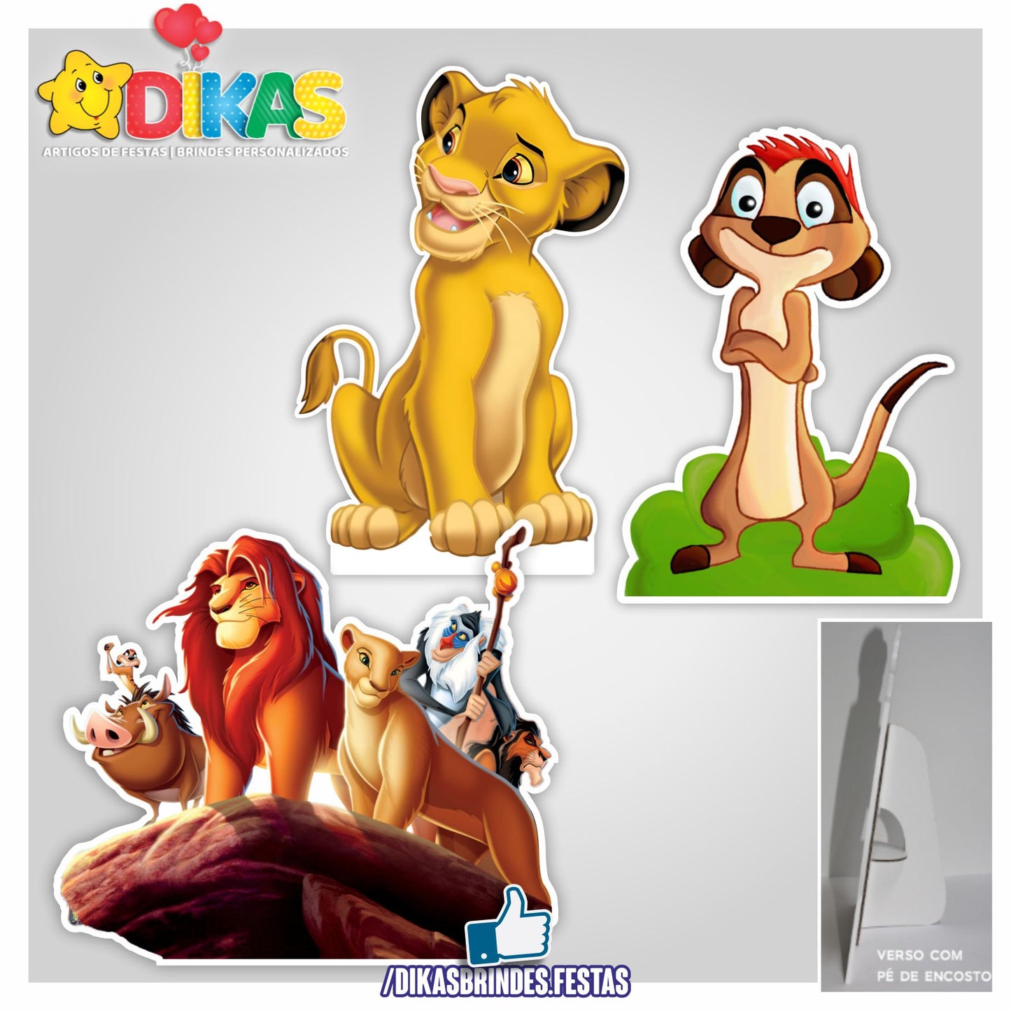 CENÁRIO PARA MESA - REI LEÃO
