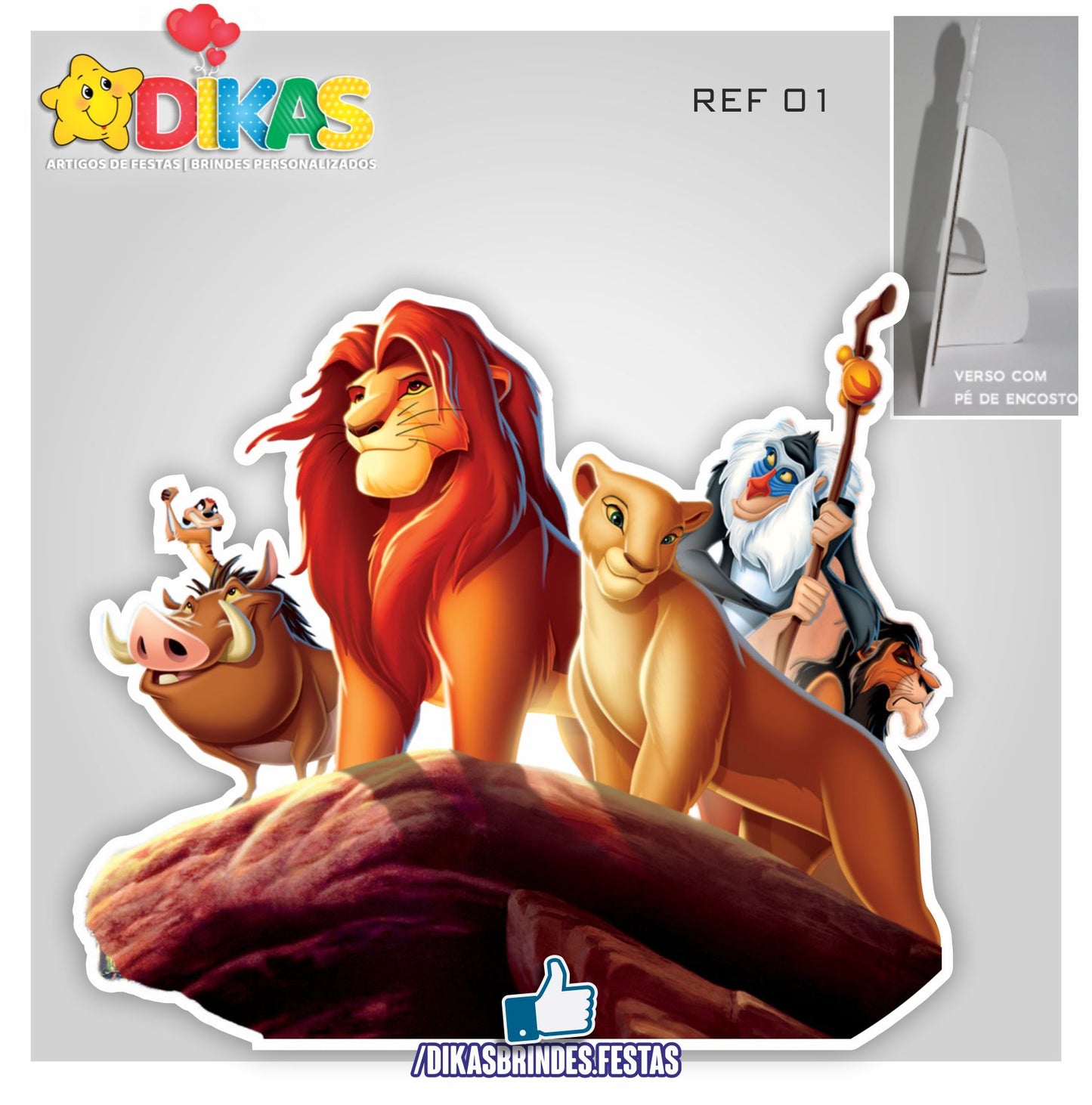 CENÁRIO PARA MESA - REI LEÃO