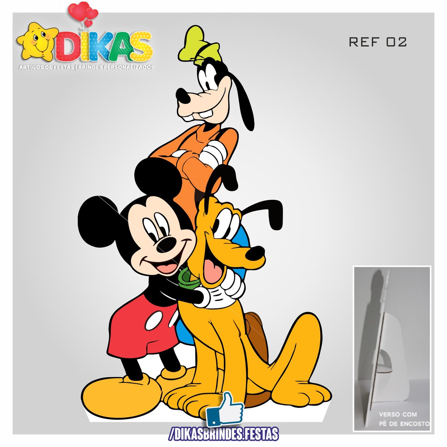 CENÁRIO PARA MESA - MICKEY E OS AMIGOS