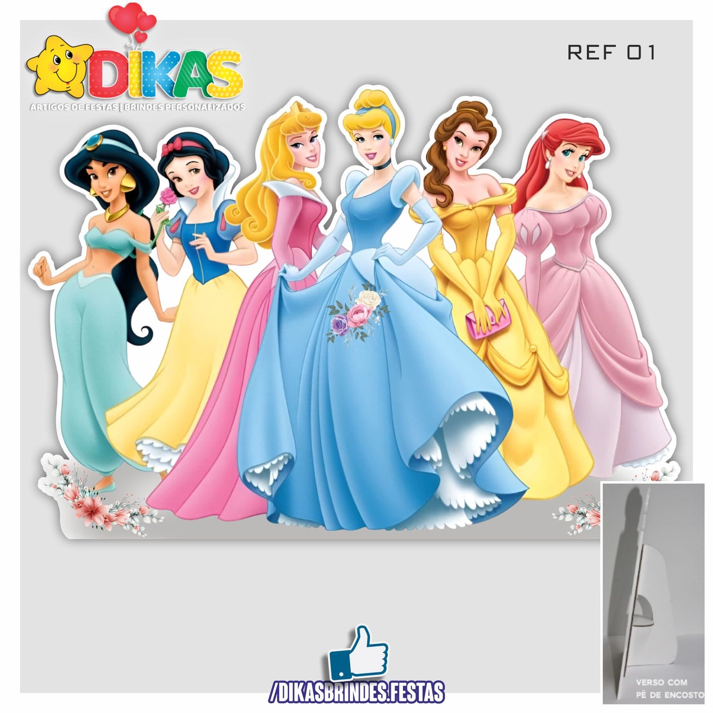 CENÁRIO PARA MESA - PRINCESAS DISNEY