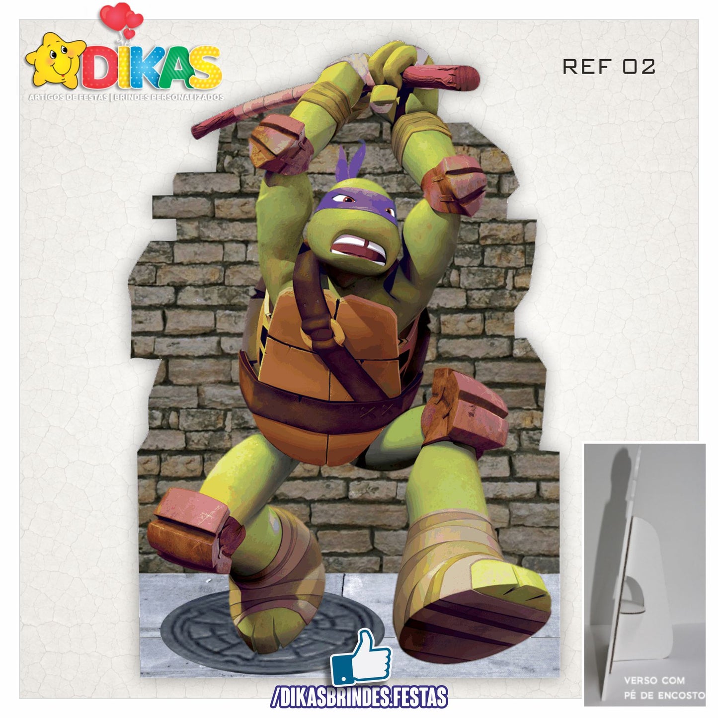CENÁRIO PARA MESA - TARTARUGAS NINJA