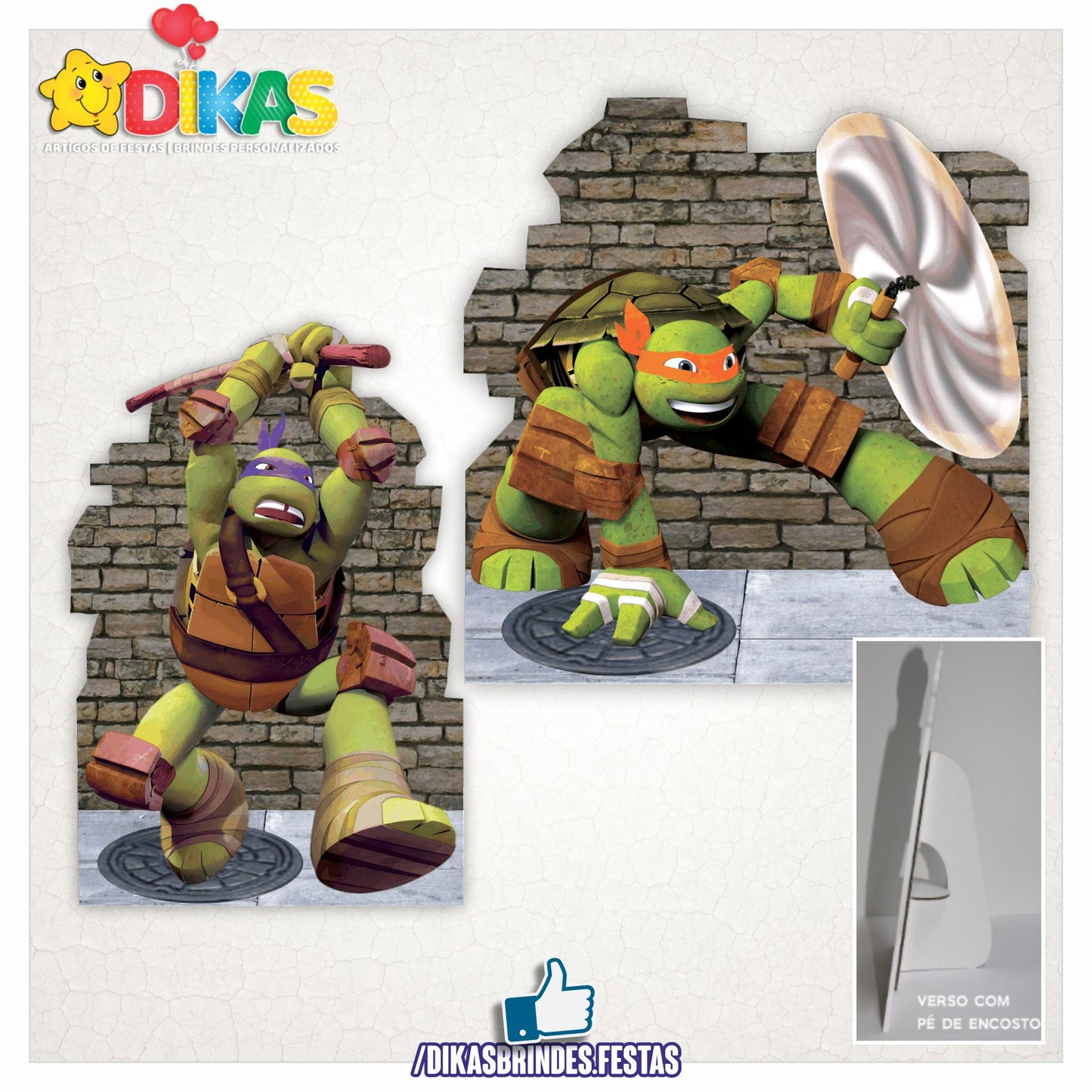 CENÁRIO PARA MESA - TARTARUGAS NINJA