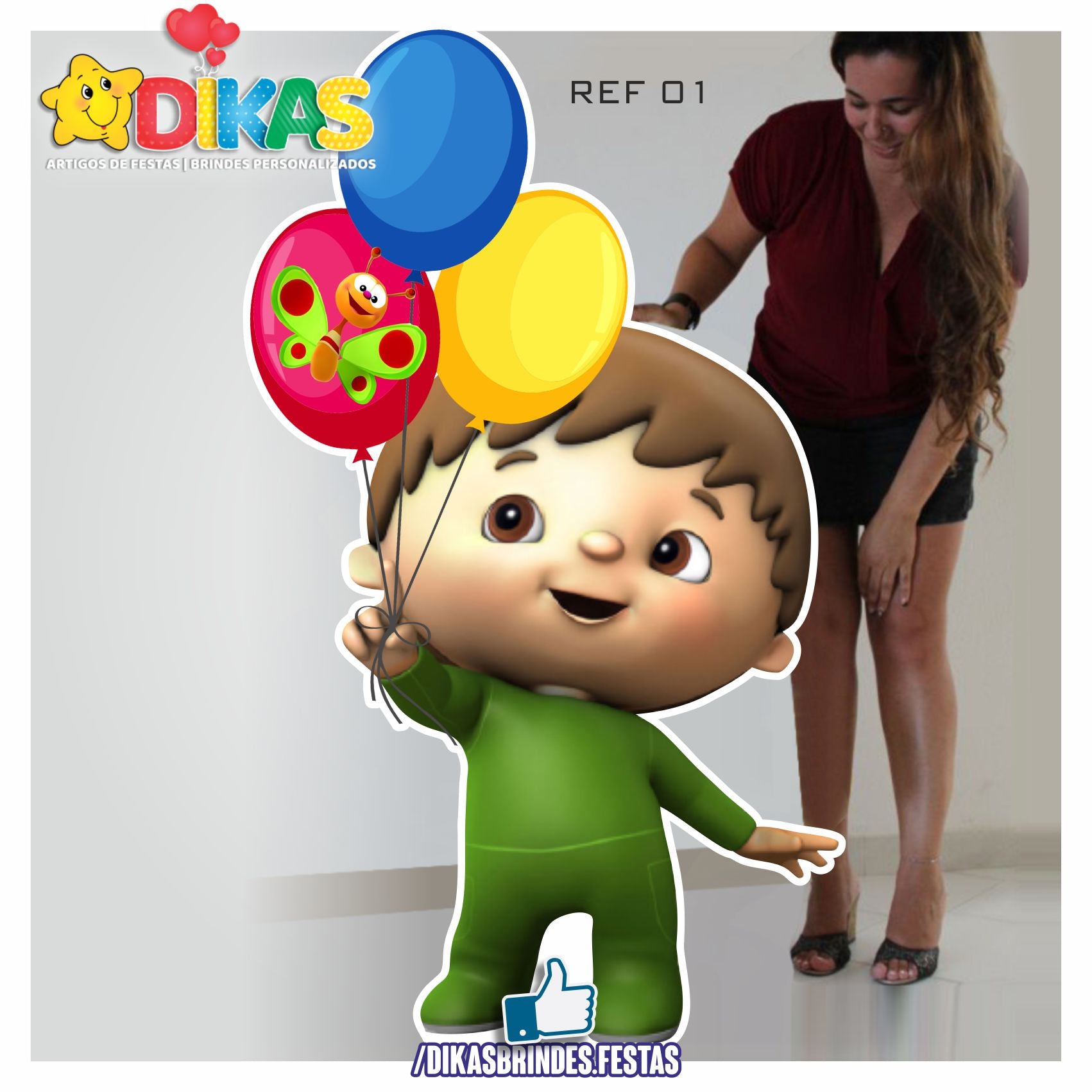 CENÁRIO DE CHÃO - BABY TV – dikasbrindes
