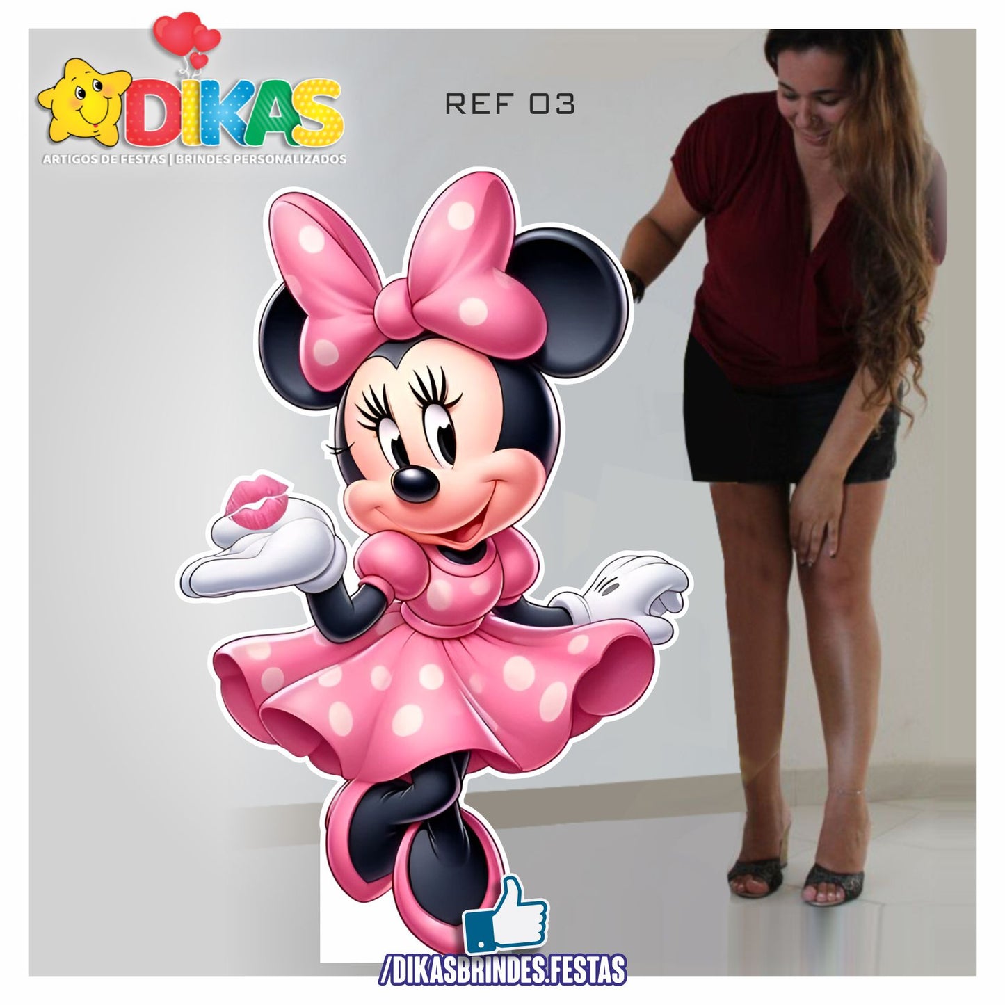 CENÁRIO DE CHÃO - MINNIE ROSA