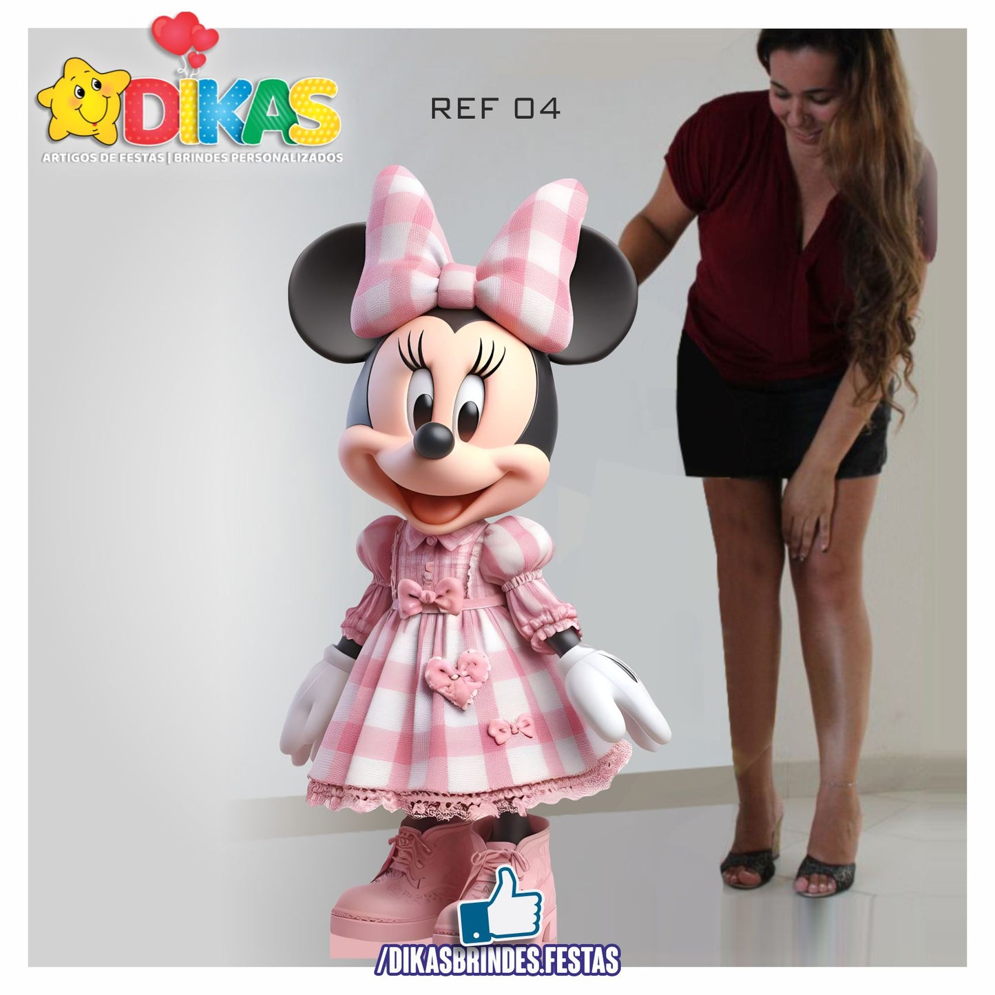 CENÁRIO DE CHÃO - MINNIE ROSA