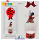 CENTRO DE MESA C/ SUPORTE P/ BALÃO - LADYBUG