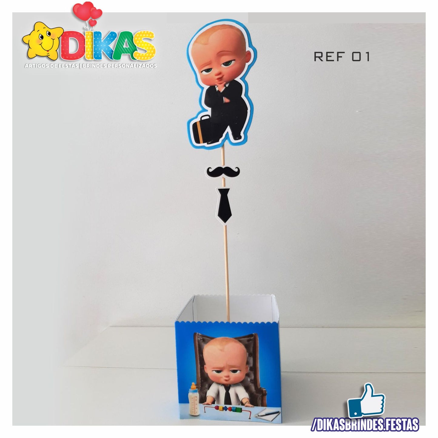 CENTRO DE MESA ARTESANAL - BOSS BABY