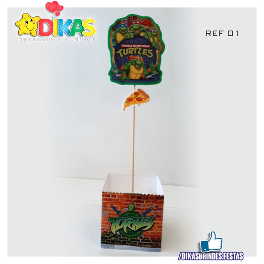 CENTRO DE MESA ARTESANAL - TARTARUGAS NINJA