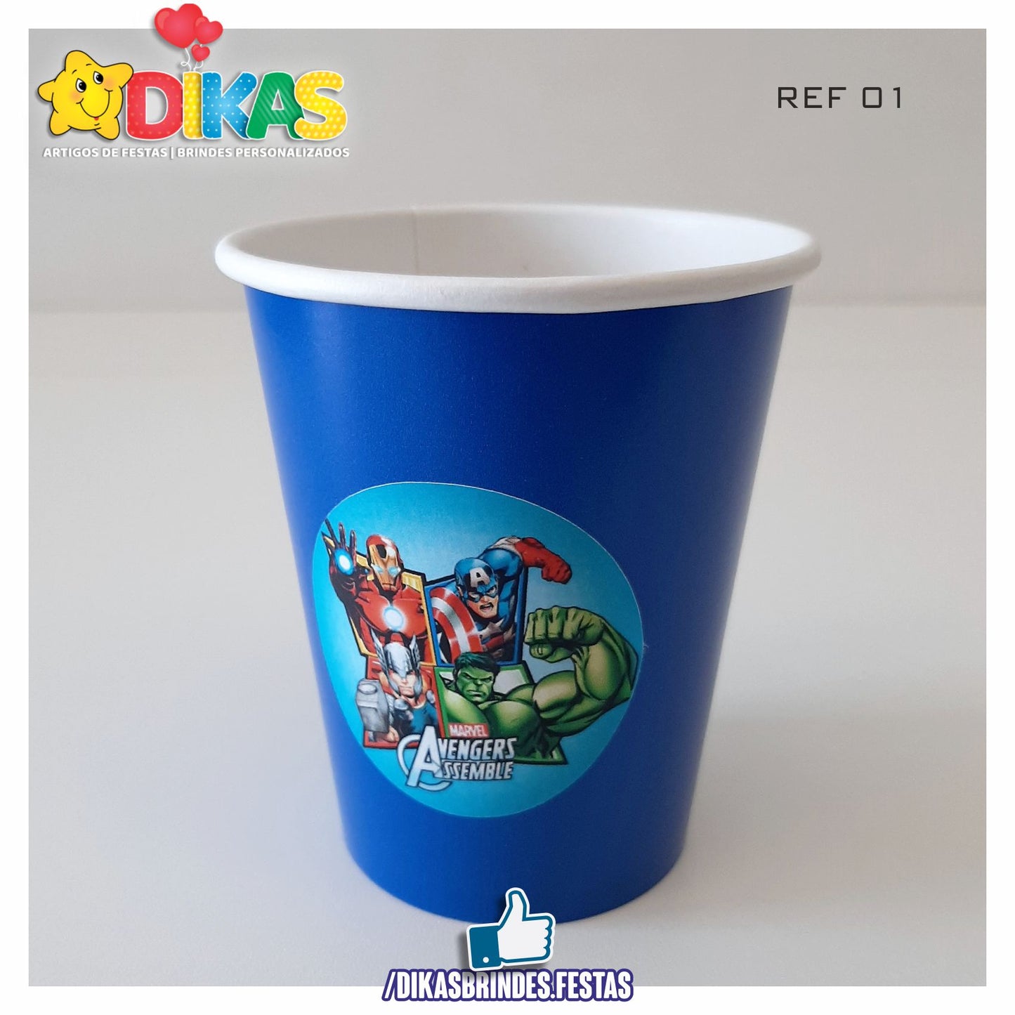 COPO EM PAPEL 20cl - AVENGERS