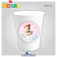 COPO EM PAPEL 20cl - BORBOLETA / JARDIM ENCANTADO