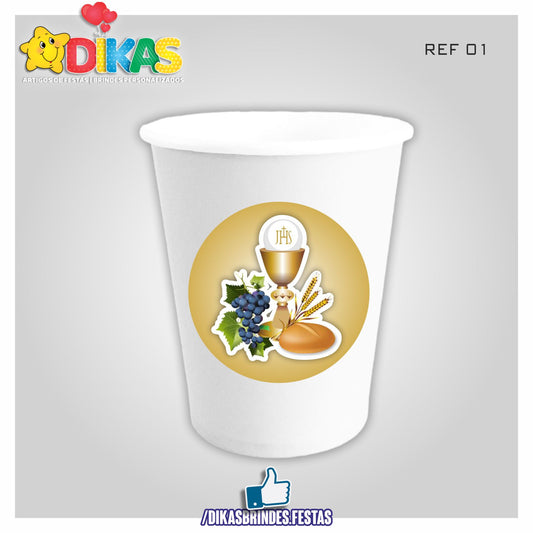 COPO EM PAPEL 20cl - 1ª COMUNHÃO / CRISMA