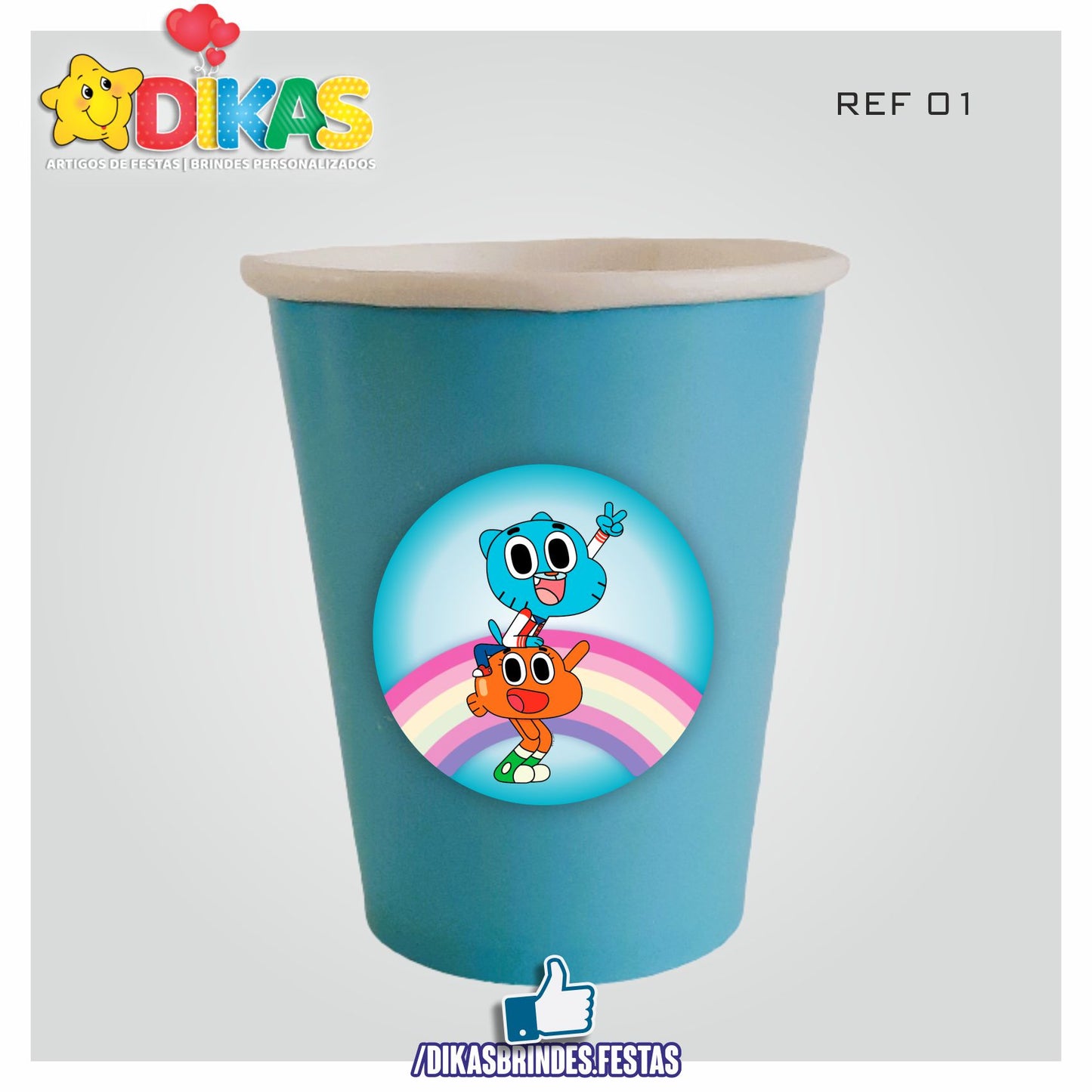 COPO EM PAPEL 20cl - GUMBALL