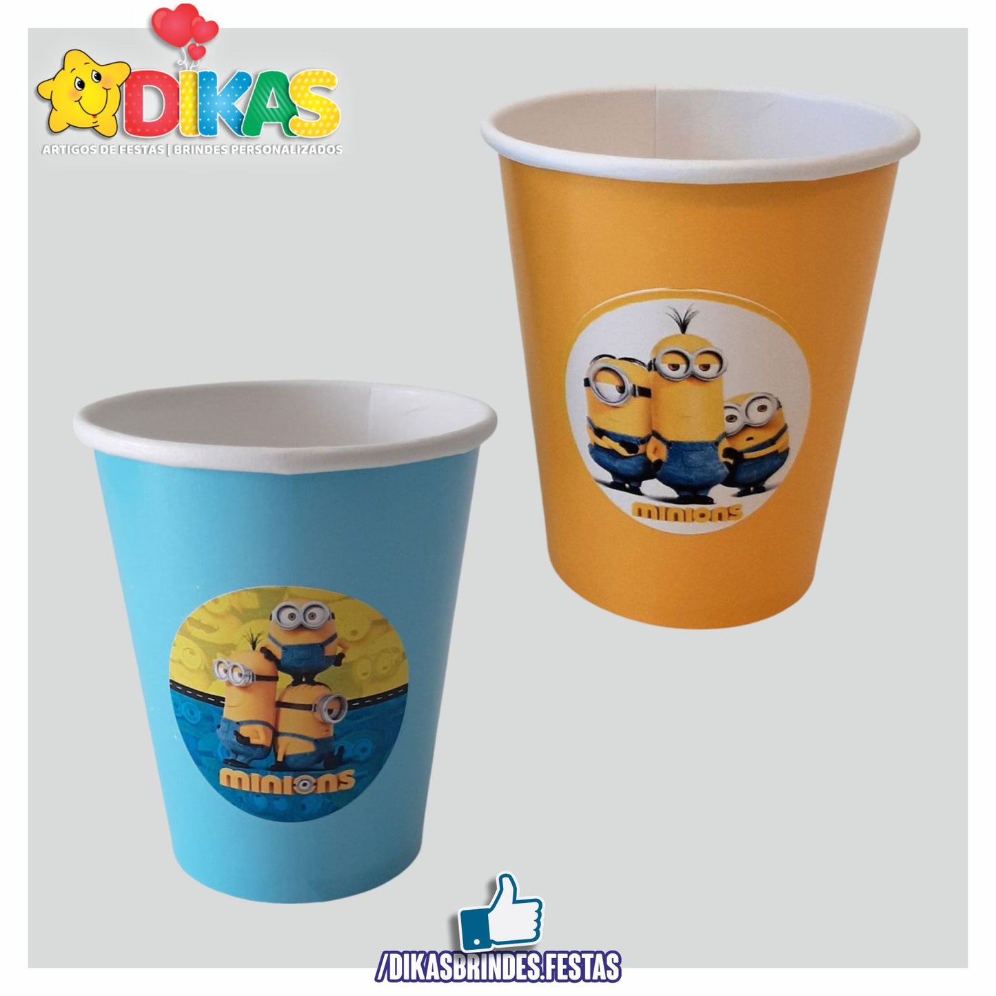 COPO EM PAPEL 20cl - MINIONS