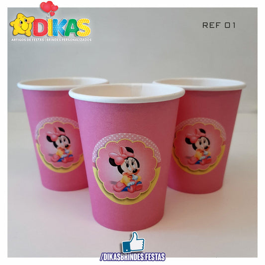 COPO EM PAPEL 20cl - MINNIE BABY