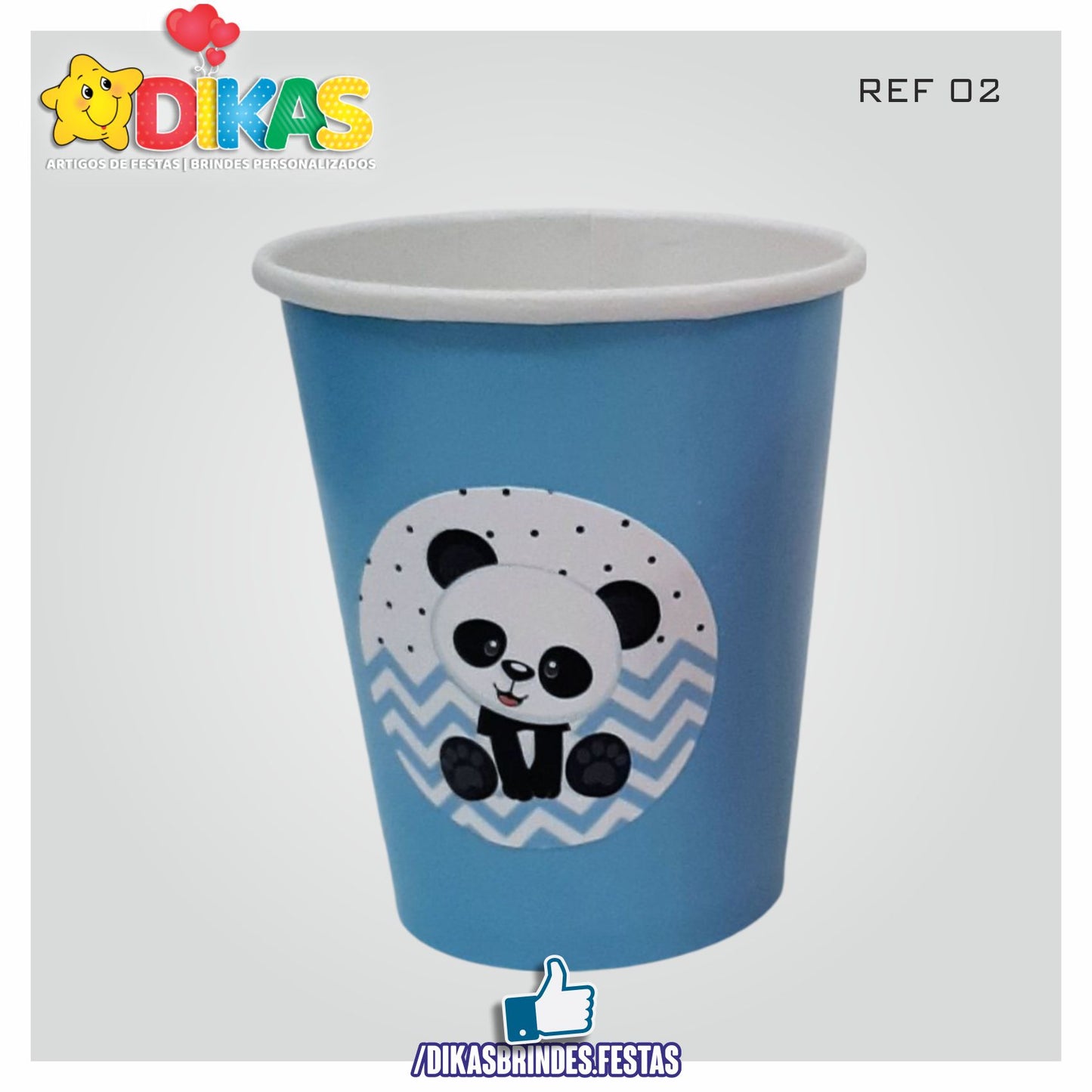 COPO EM PAPEL 20cl - PANDA BEBÉ