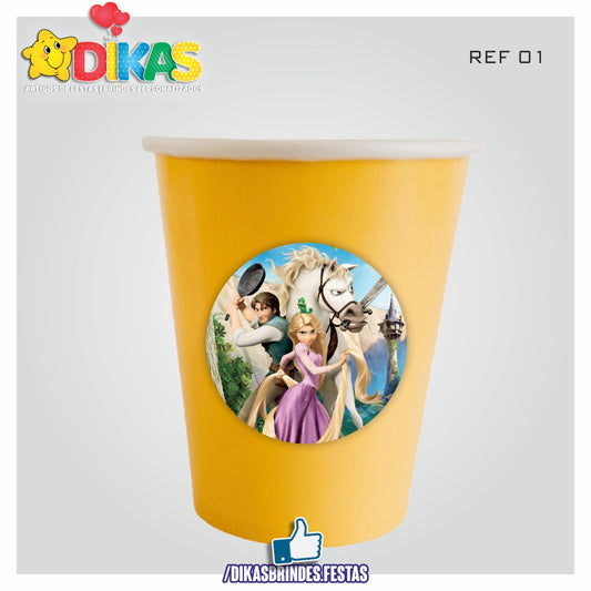 COPO EM PAPEL 20cl - RAPUNZEL