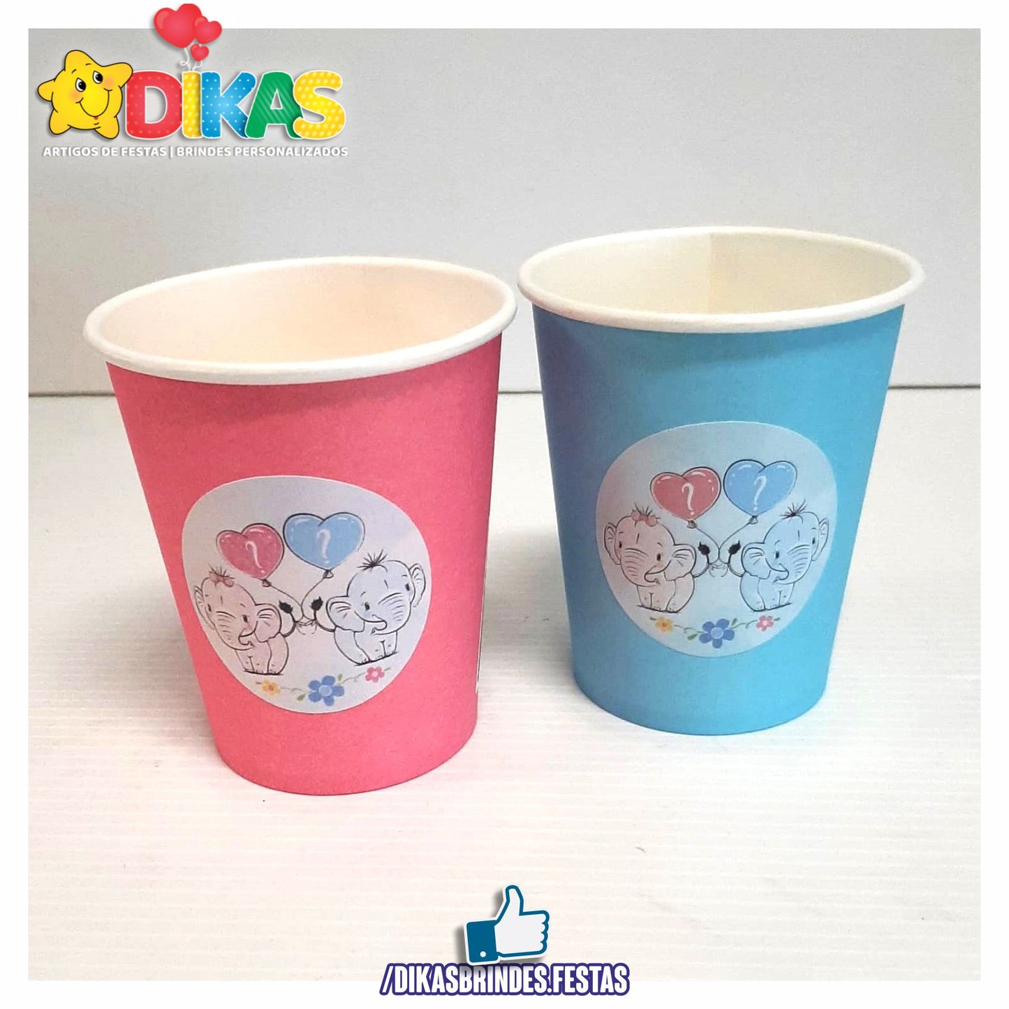 COPO EM PAPEL 20cl - CHÁ REVELAÇÃO