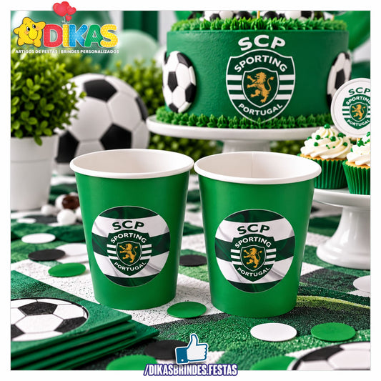 COPO EM PAPEL 20cl - FUTEBOL SPORTING