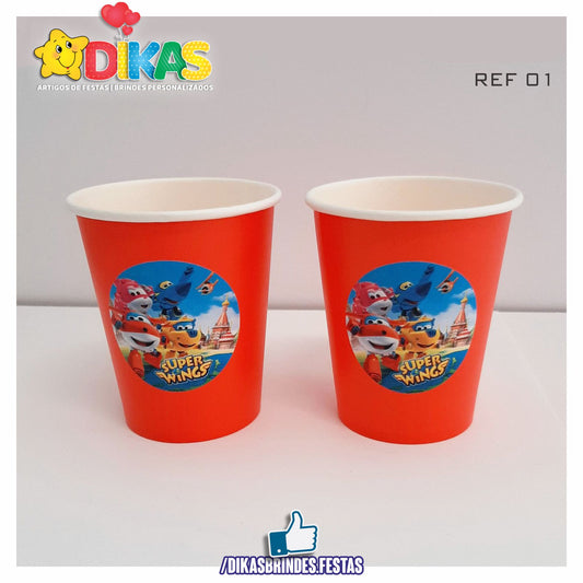 COPO EM PAPEL 20cl - SUPER WINGS