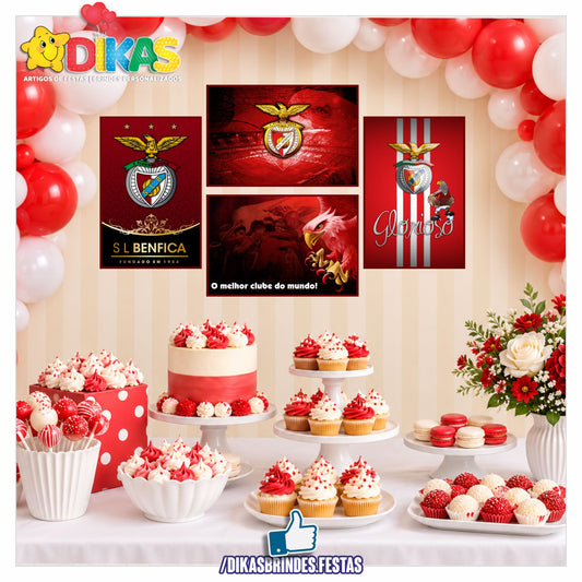 CARTAZES P/ DECORAÇÃO DE PAREDE - FUTEBOL BENFICA
