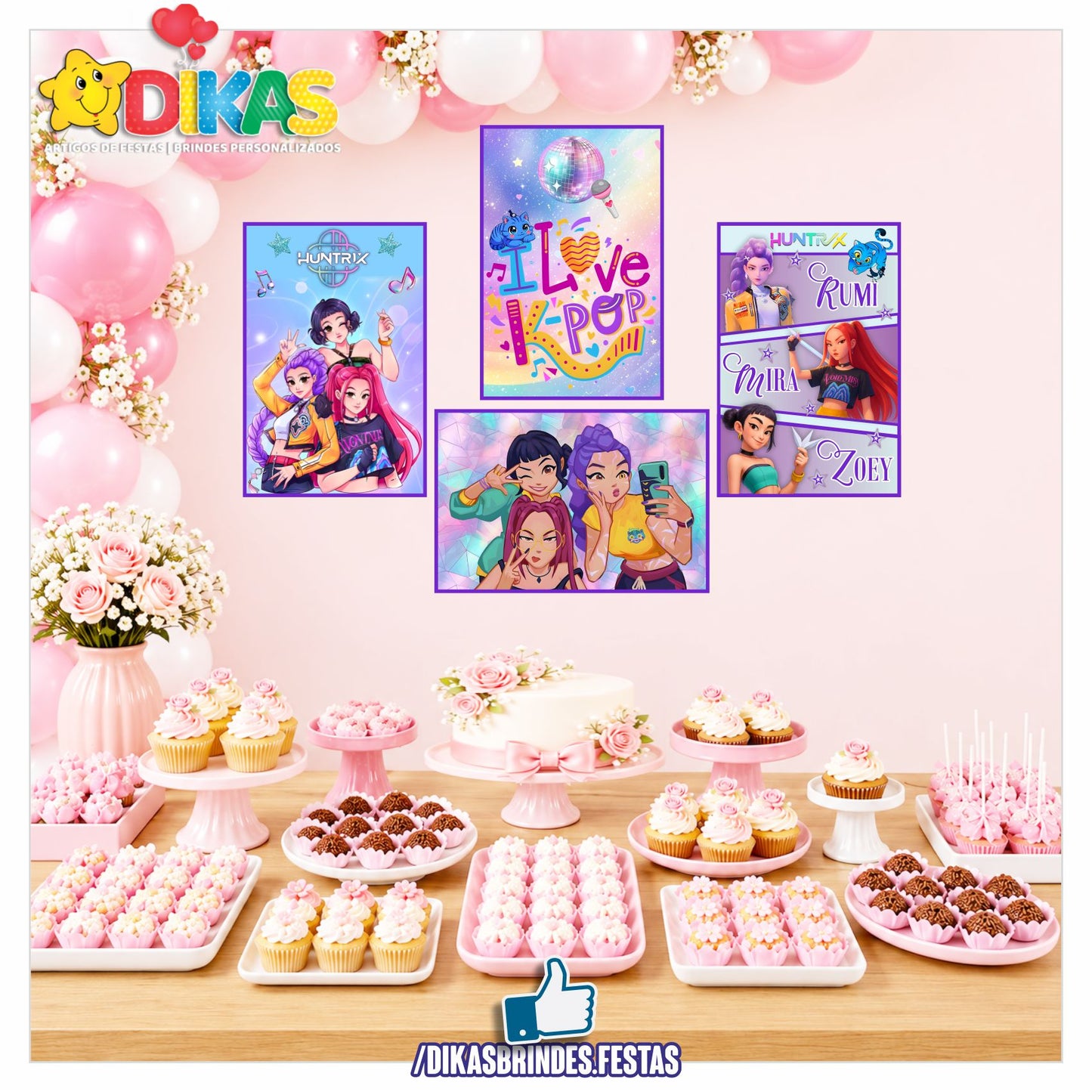 CARTAZES P/ DECORAÇÃO DE PAREDE - GUERREIRAS DO K-POP