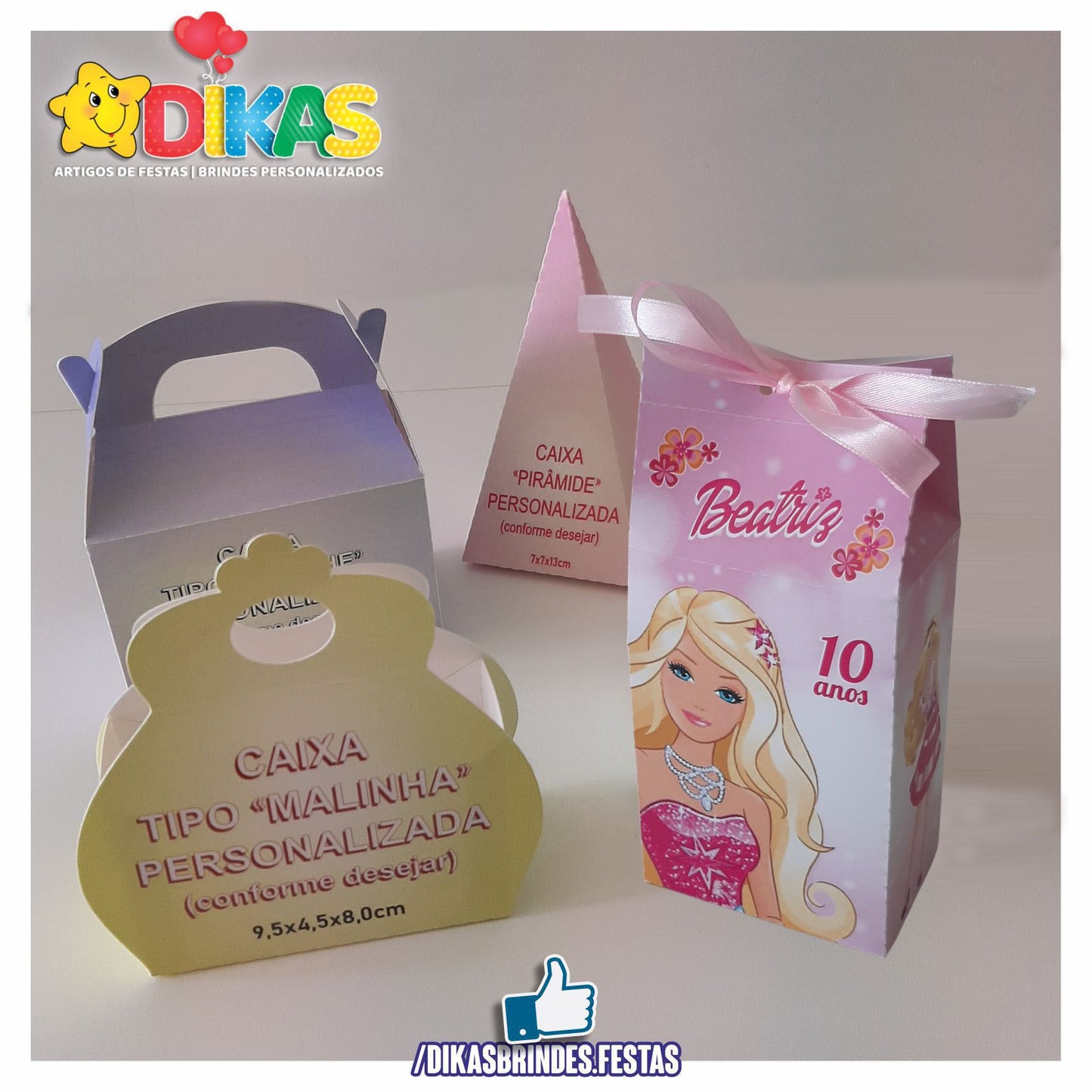 CAIXAS PERSONALIZADAS PARA BRINDES - BARBIE