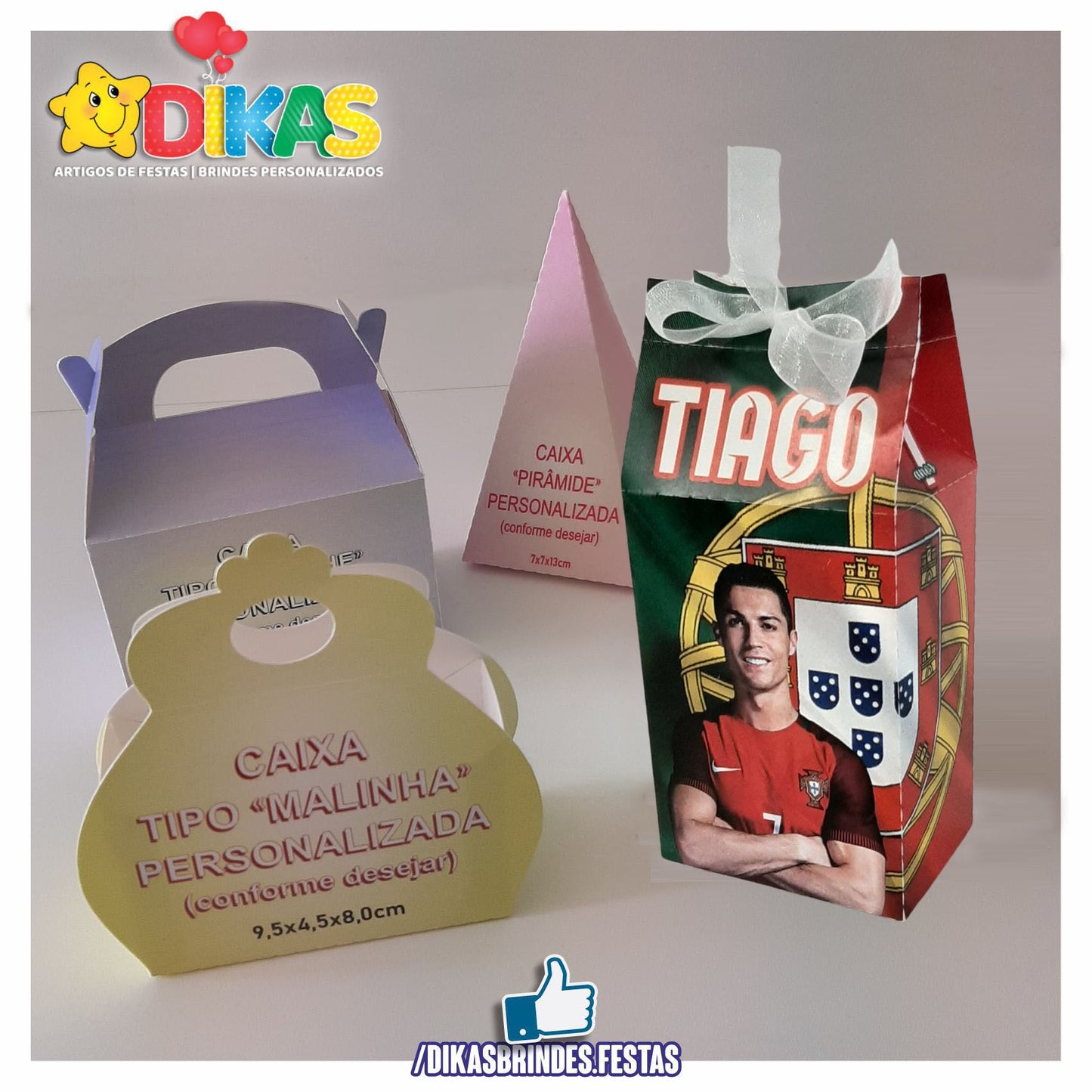 CAIXAS PERSONALIZADAS PARA BRINDES - FUTEBOL