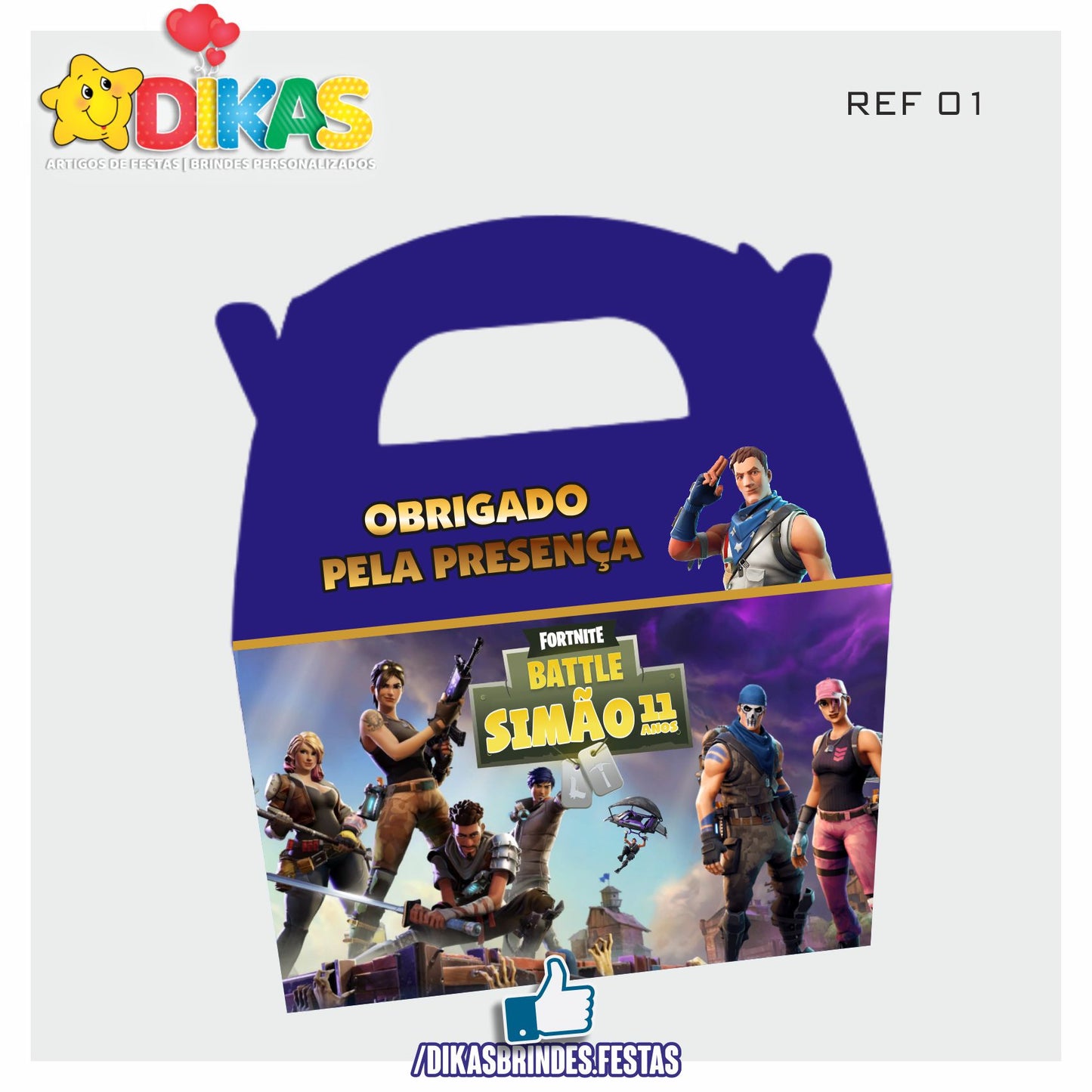 CAIXAS PERSONALIZADAS PARA BRINDES - FORTNITE