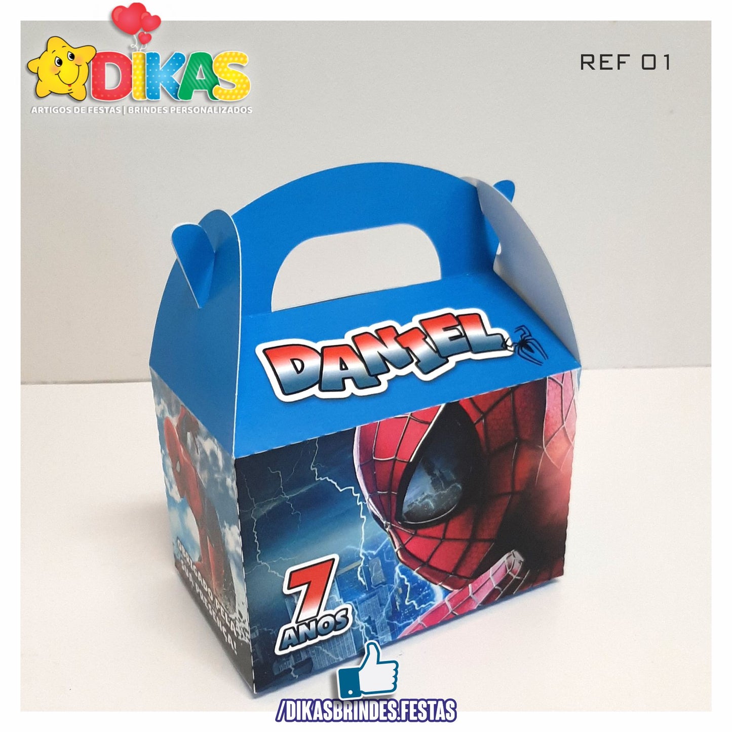 CAIXAS PERSONALIZADAS PARA BRINDES - HOMEM ARANHA