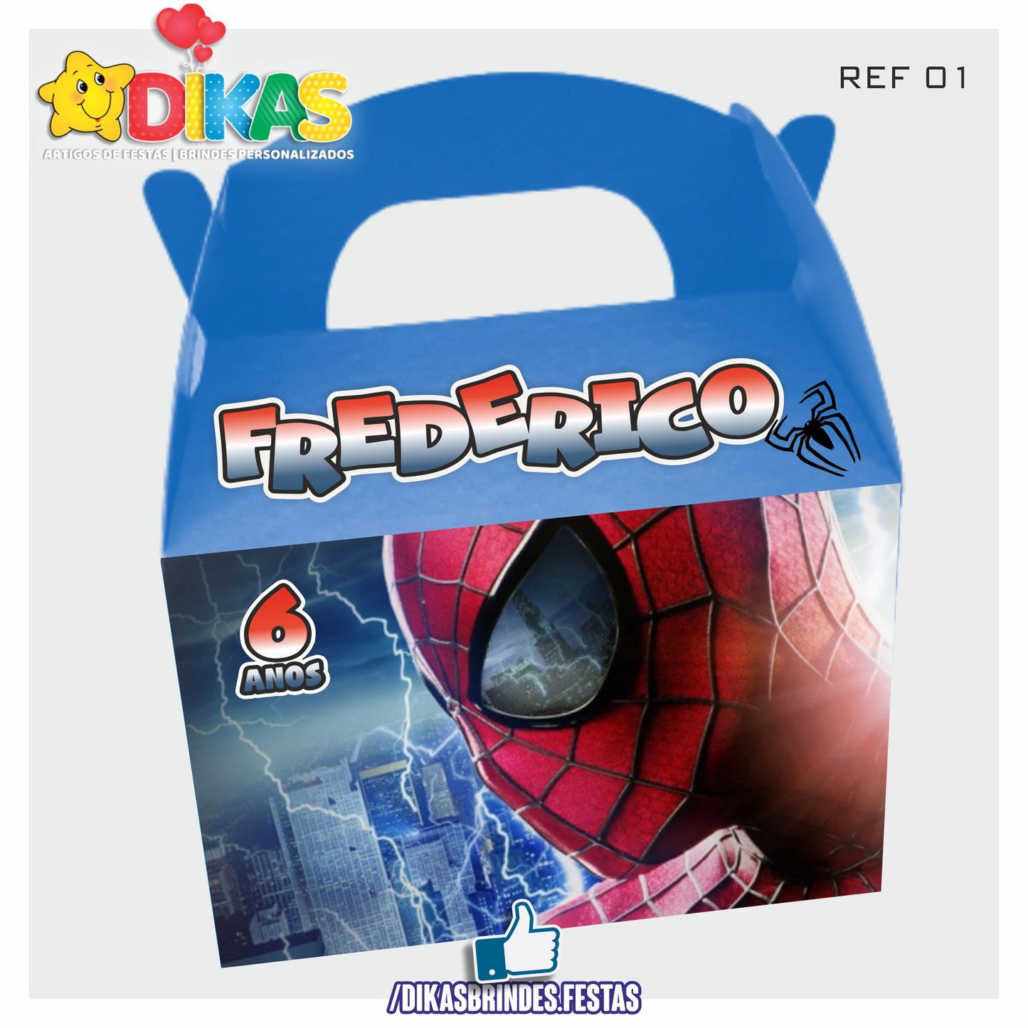 CAIXAS PERSONALIZADAS PARA BRINDES - HOMEM ARANHA