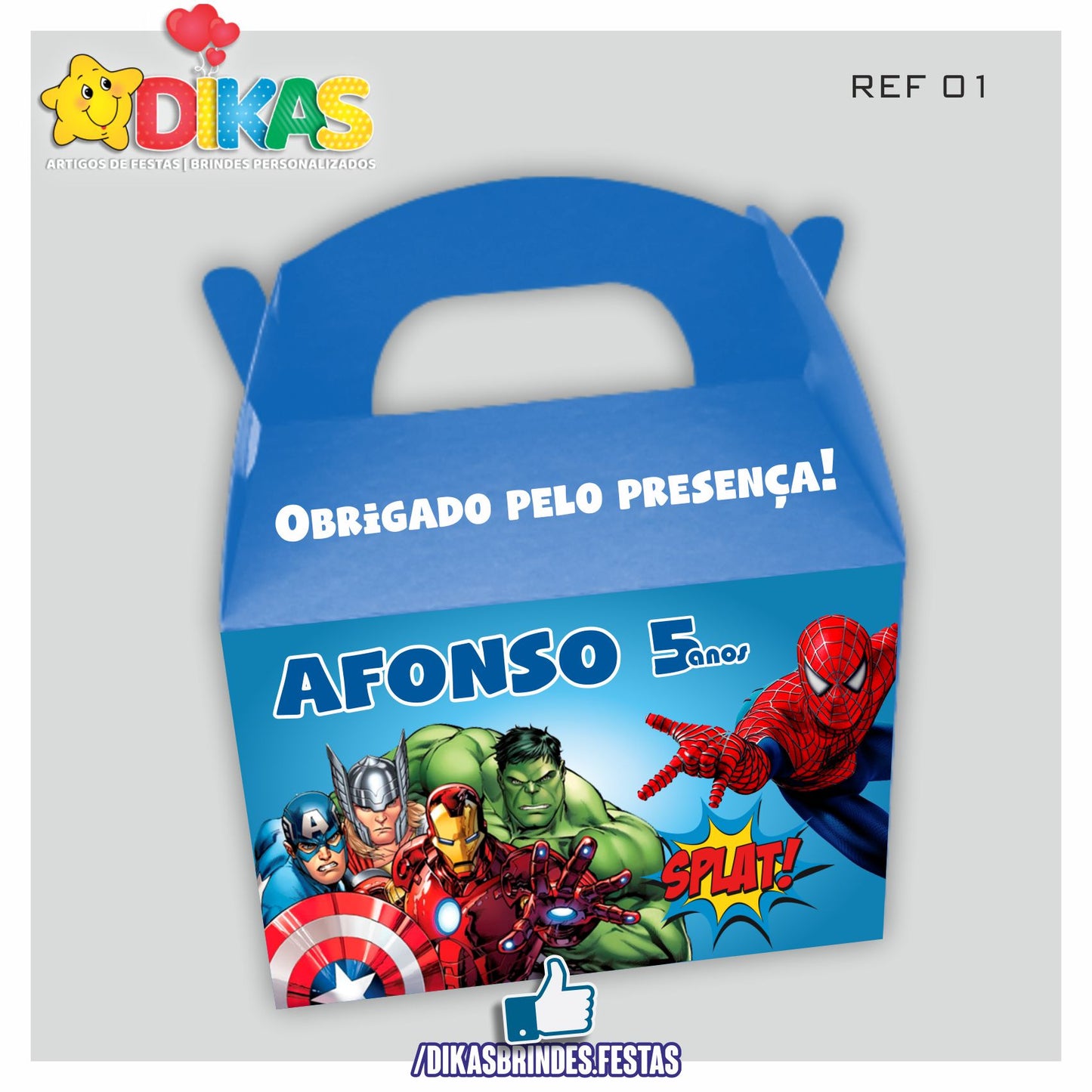 CAIXAS PERSONALIZADAS PARA BRINDES - AVENGERS