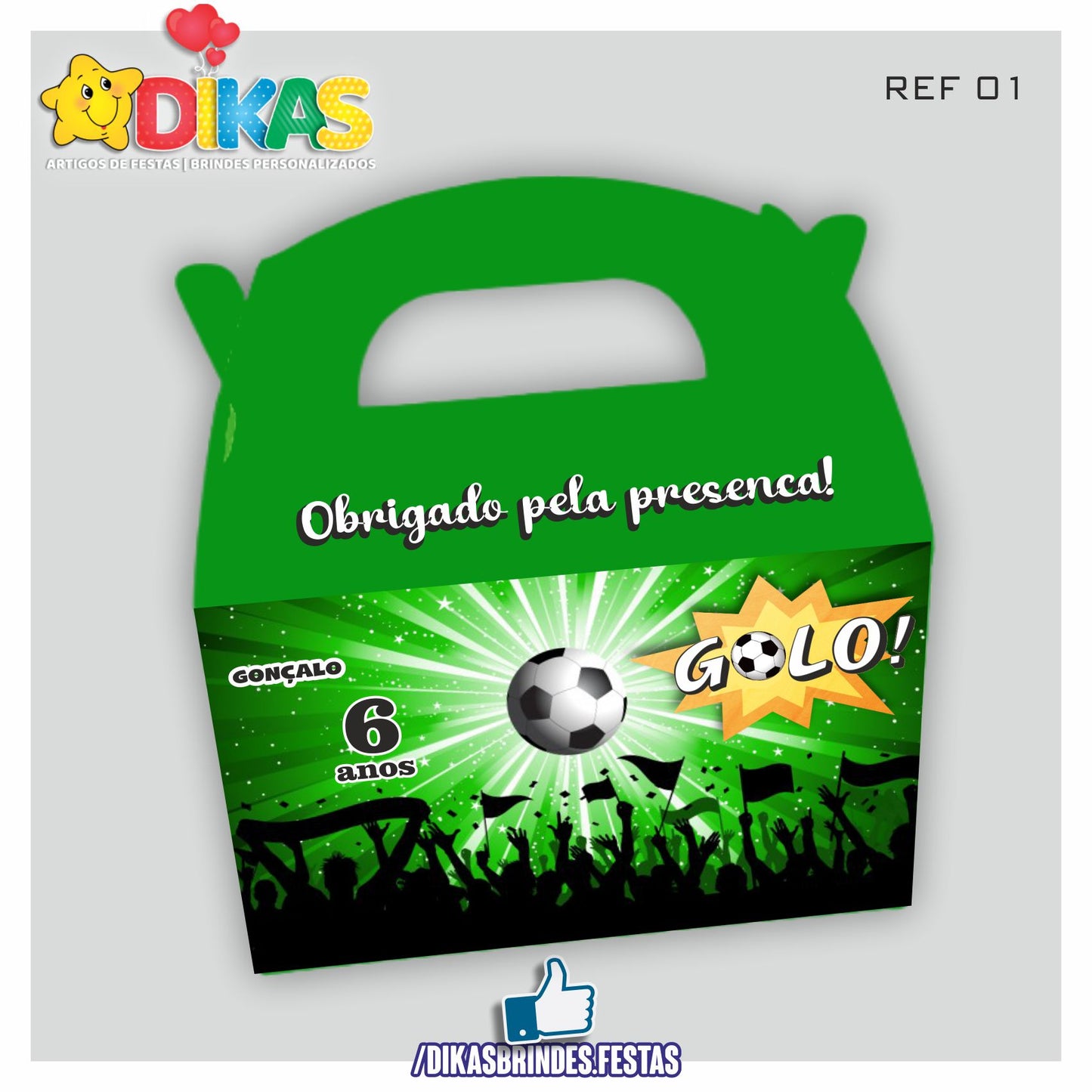 CAIXAS PERSONALIZADAS PARA BRINDES - FUTEBOL