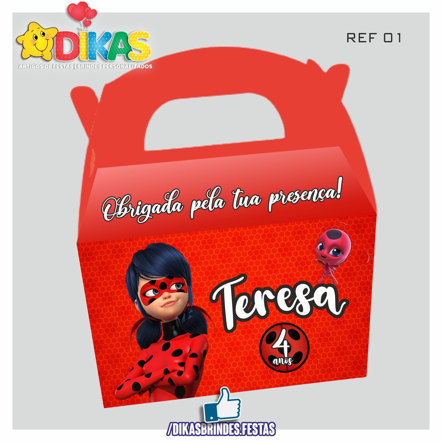 CAIXAS PERSONALIZADAS PARA BRINDES - LADYBUG